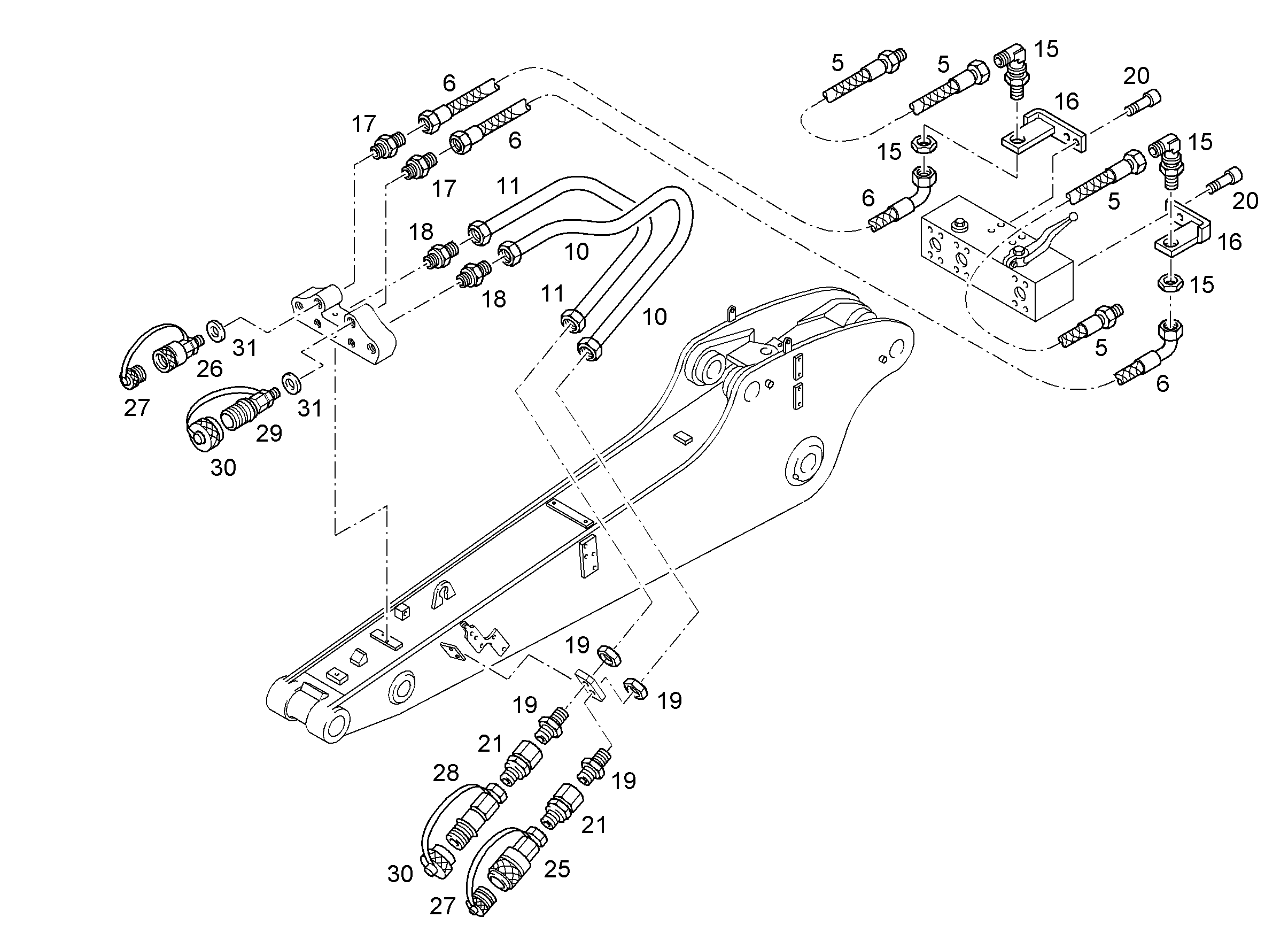 ШЛАНГ 12X1660 10014550 LIEBHERR
