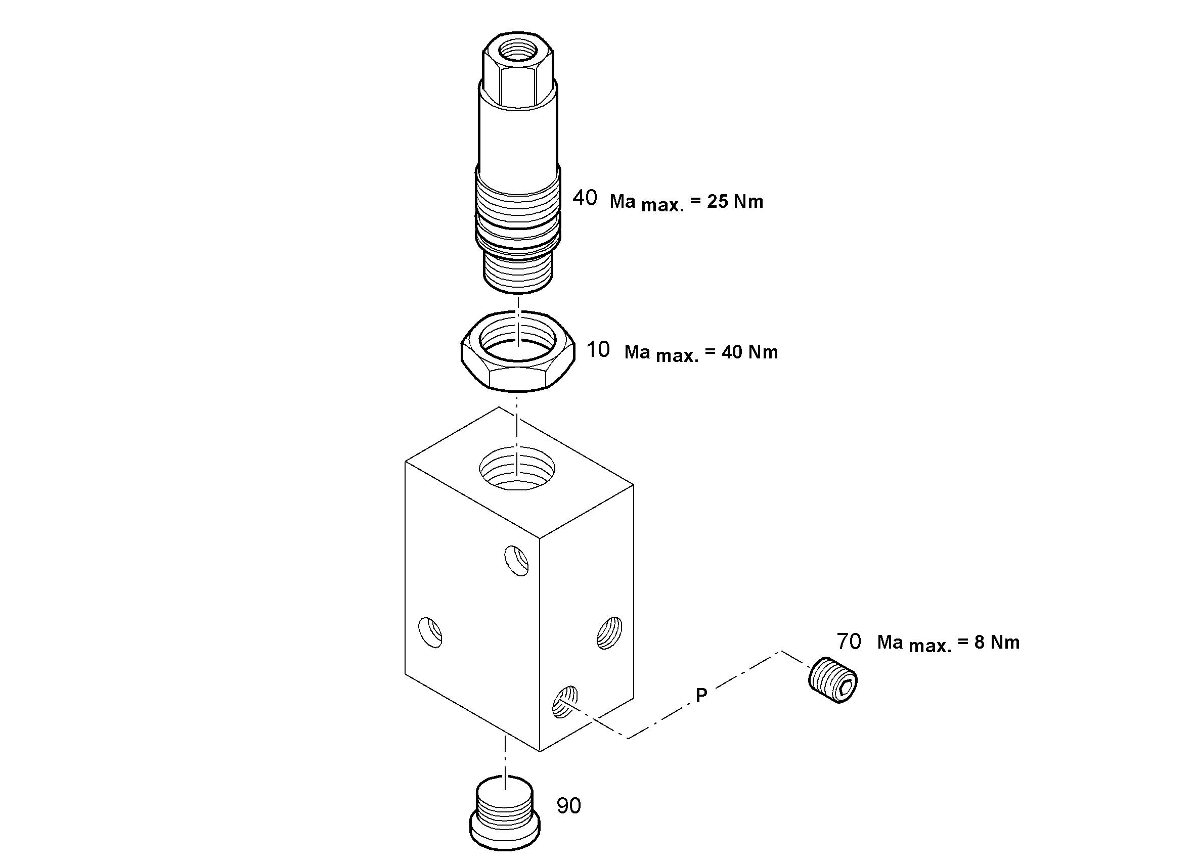 СОПЛО NG 1,5MM / M8X1 10019357 LIEBHERR