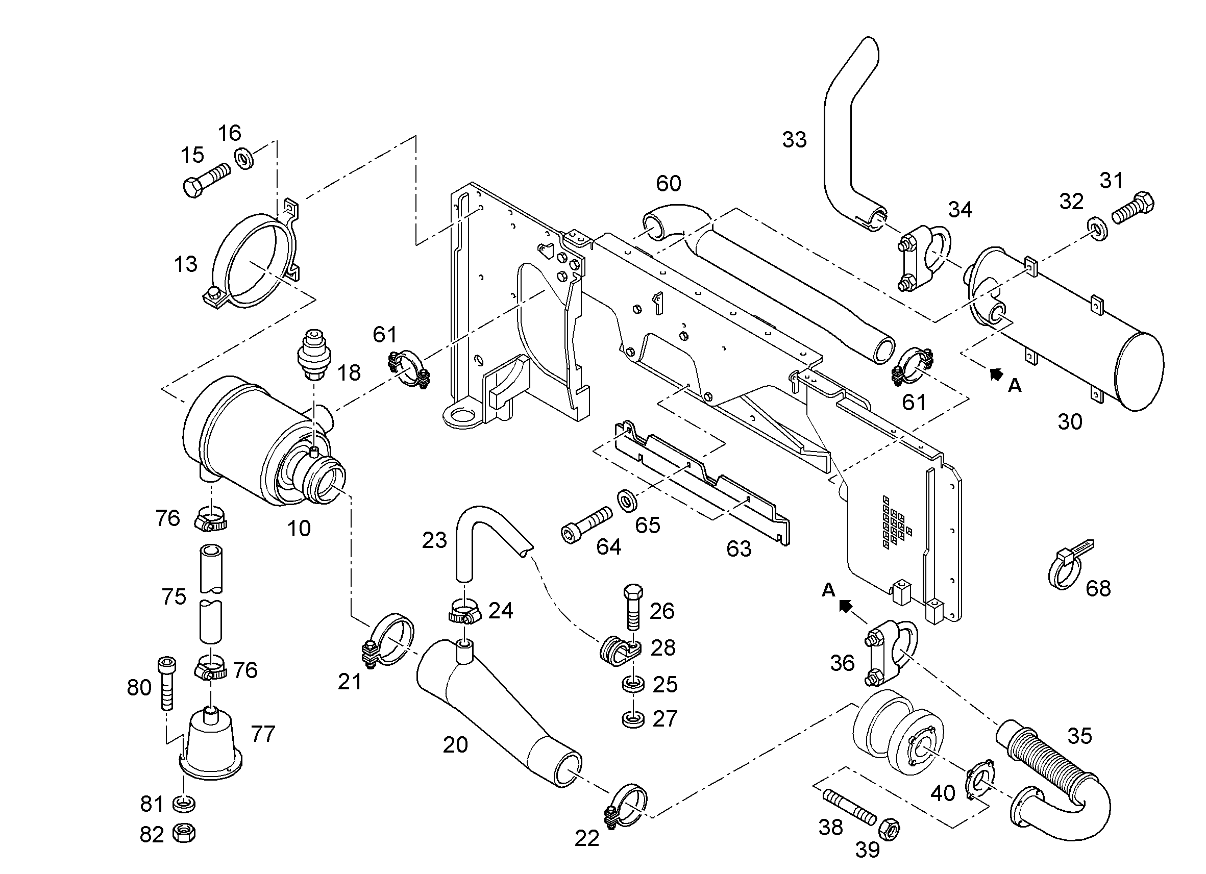 ШЛАНГ МЕТАЛЛИЧЕСКИЙ 10044846 LIEBHERR