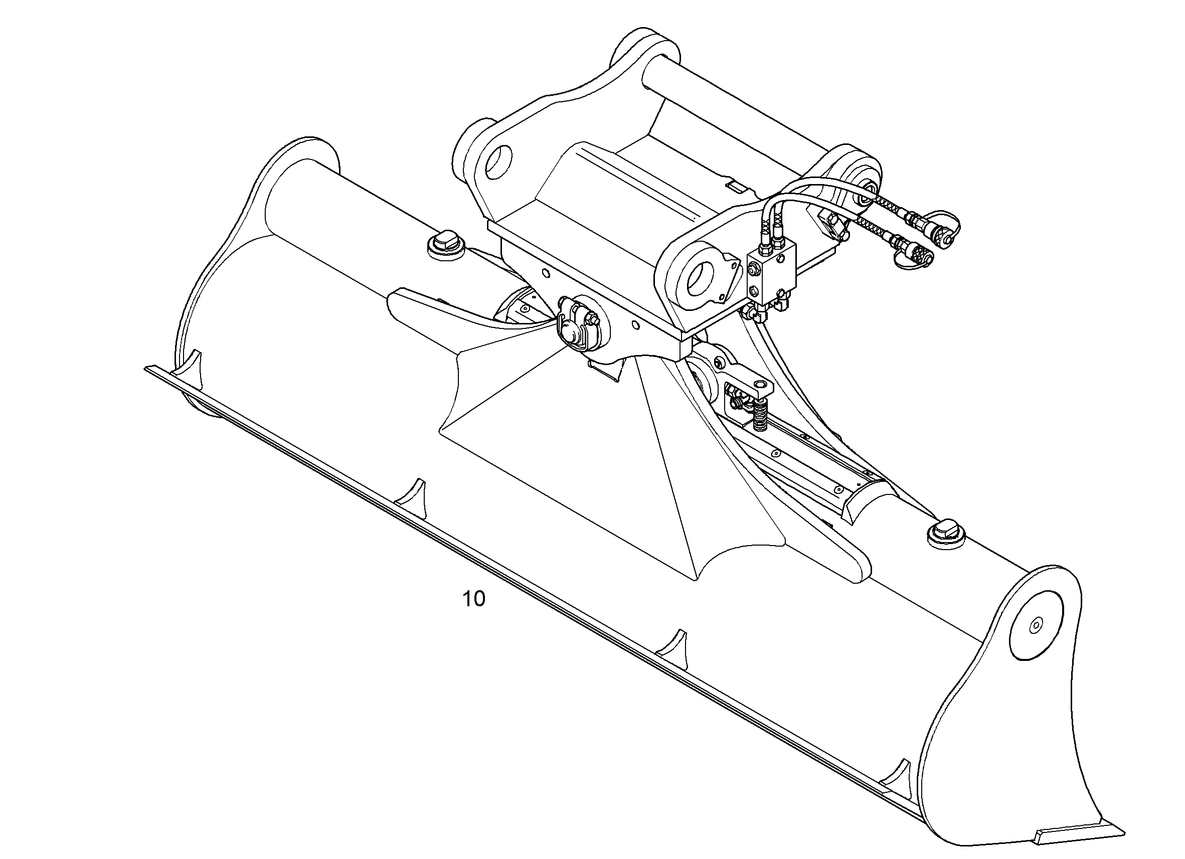 КОВШ КАНАВООЧИСТИТЕЛЯ 2000mm 0,5m³ 9282962 LIEBHERR