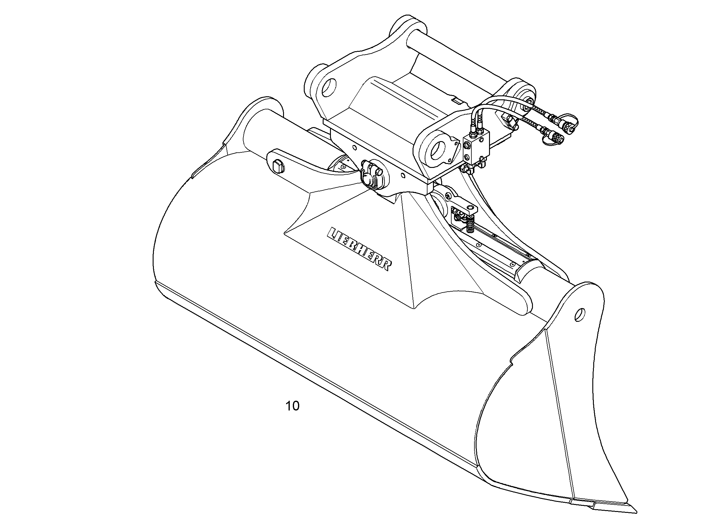 КОВШ КАНАВООЧИСТИТЕЛЯ 1600mm 1m³ 9282828 LIEBHERR