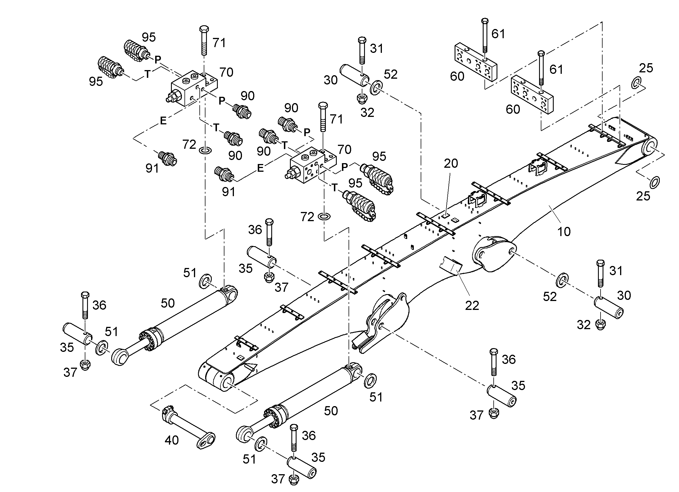 ГИДРОЦИЛИНДР 9284409 LIEBHERR