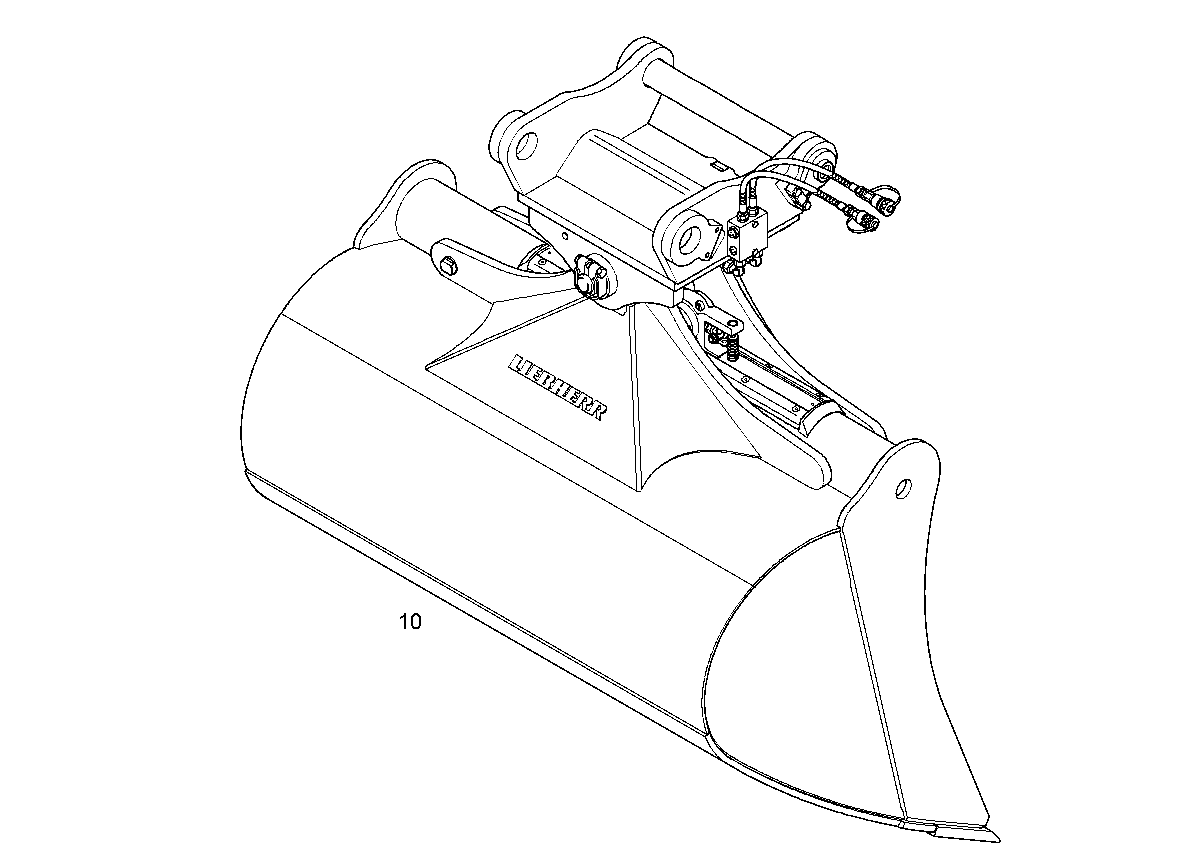 KОВШ ПОВОРОТНЫЙ 1600mm 1,35m³ 9289325 LIEBHERR