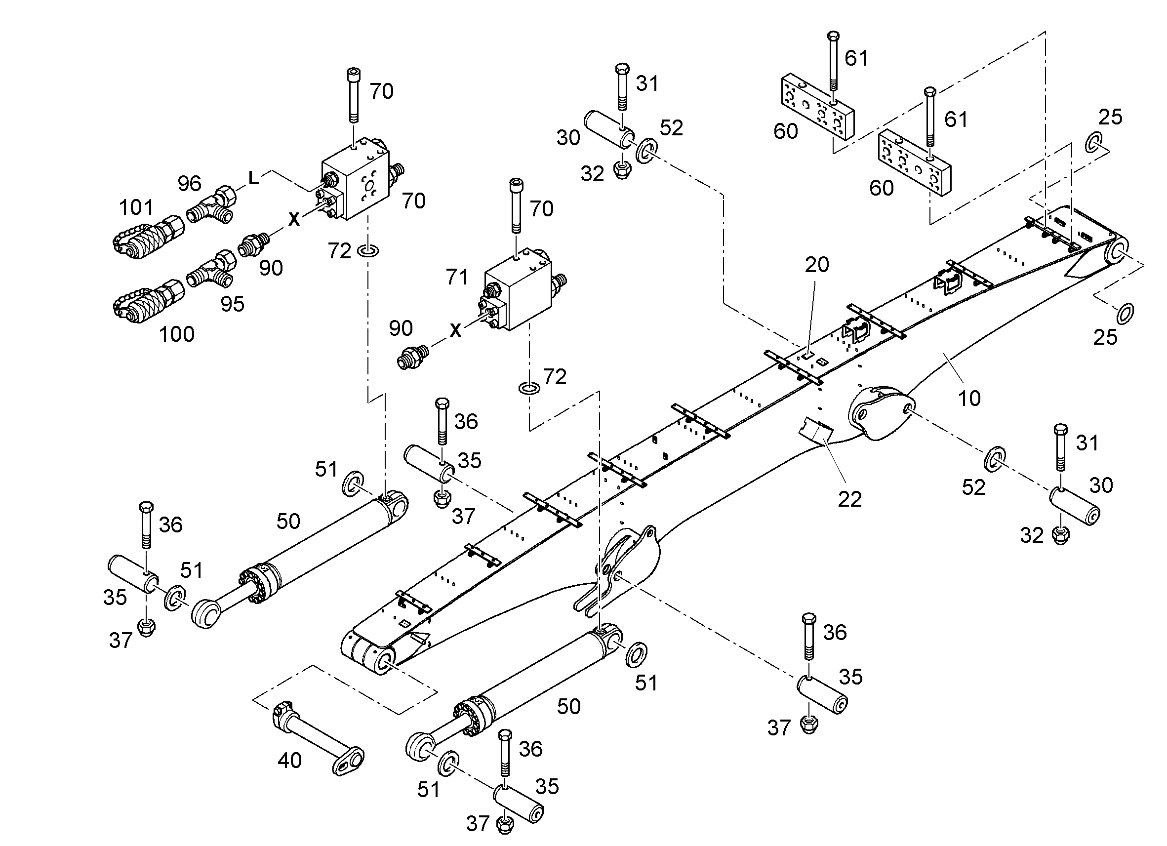 КЛАПАН ПРЕДОХРАНИТЕЛЬНЫЙ 10033049 LIEBHERR