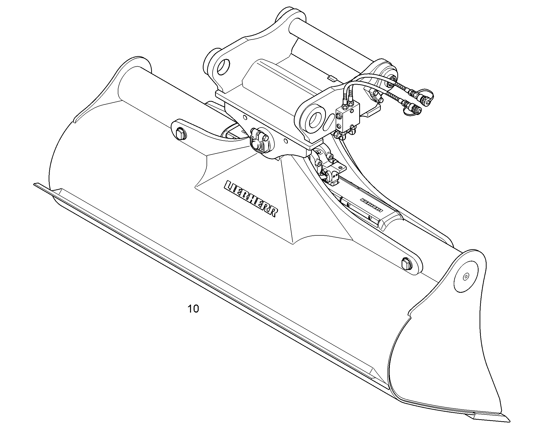 КОВШ КАНАВООЧИСТИТЕЛЯ 2000mm 1m³ 94067903 LIEBHERR