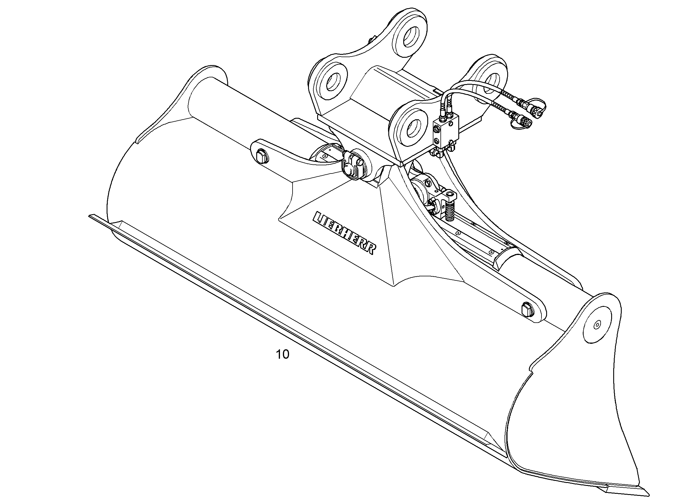 КОВШ КАНАВООЧИСТИТЕЛЯ 2000mm 1m³ 9580828 LIEBHERR