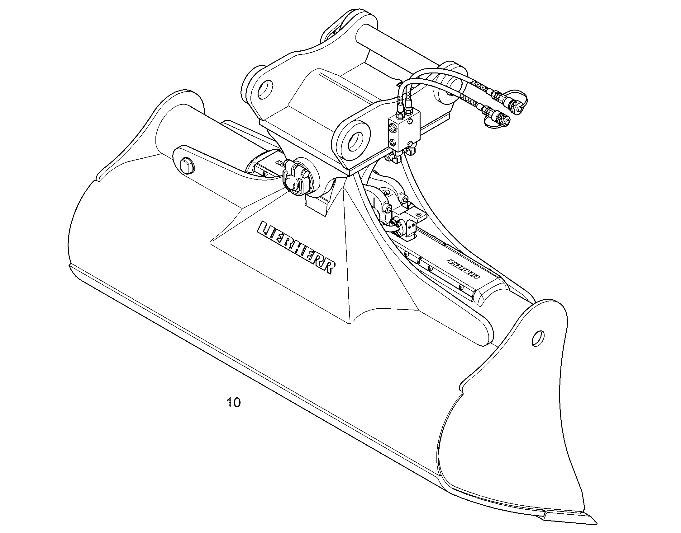 KОВШ ПОВОРОТНЫЙ 1500mm 0,6m³ 9581027 LIEBHERR
