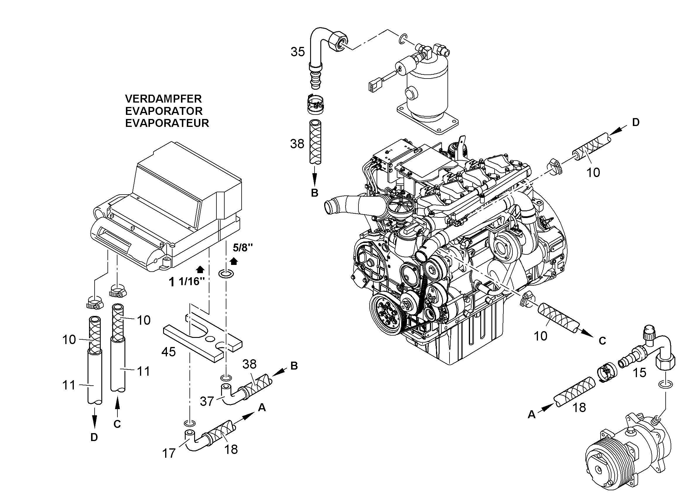 АРМАТУРА ЗАПРАВОЧНАЯ DN10 10441245 LIEBHERR