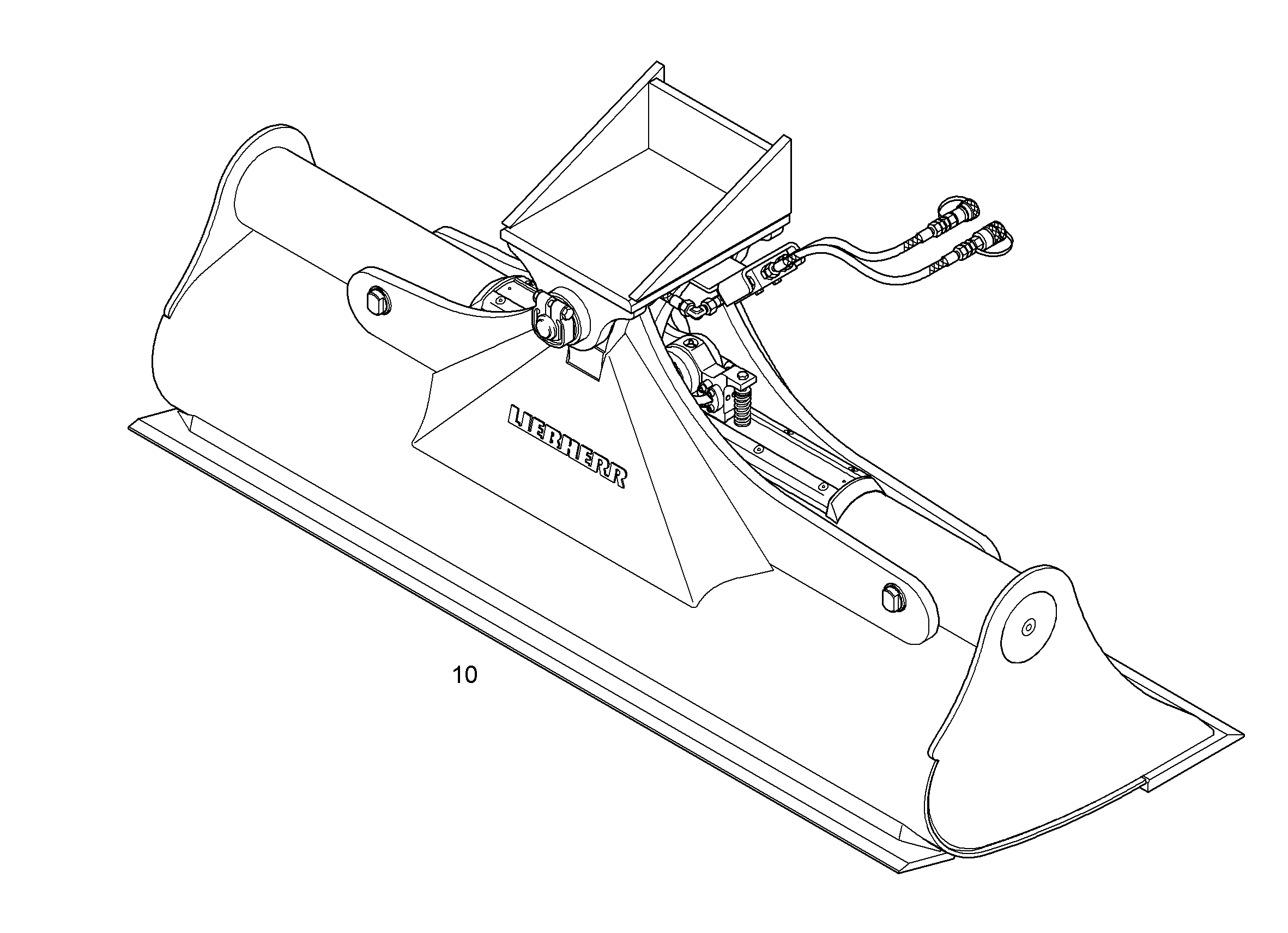 КОВШ КАНАВООЧИСТИТЕЛЯ 2000mm 0,7m³ 9581290 LIEBHERR