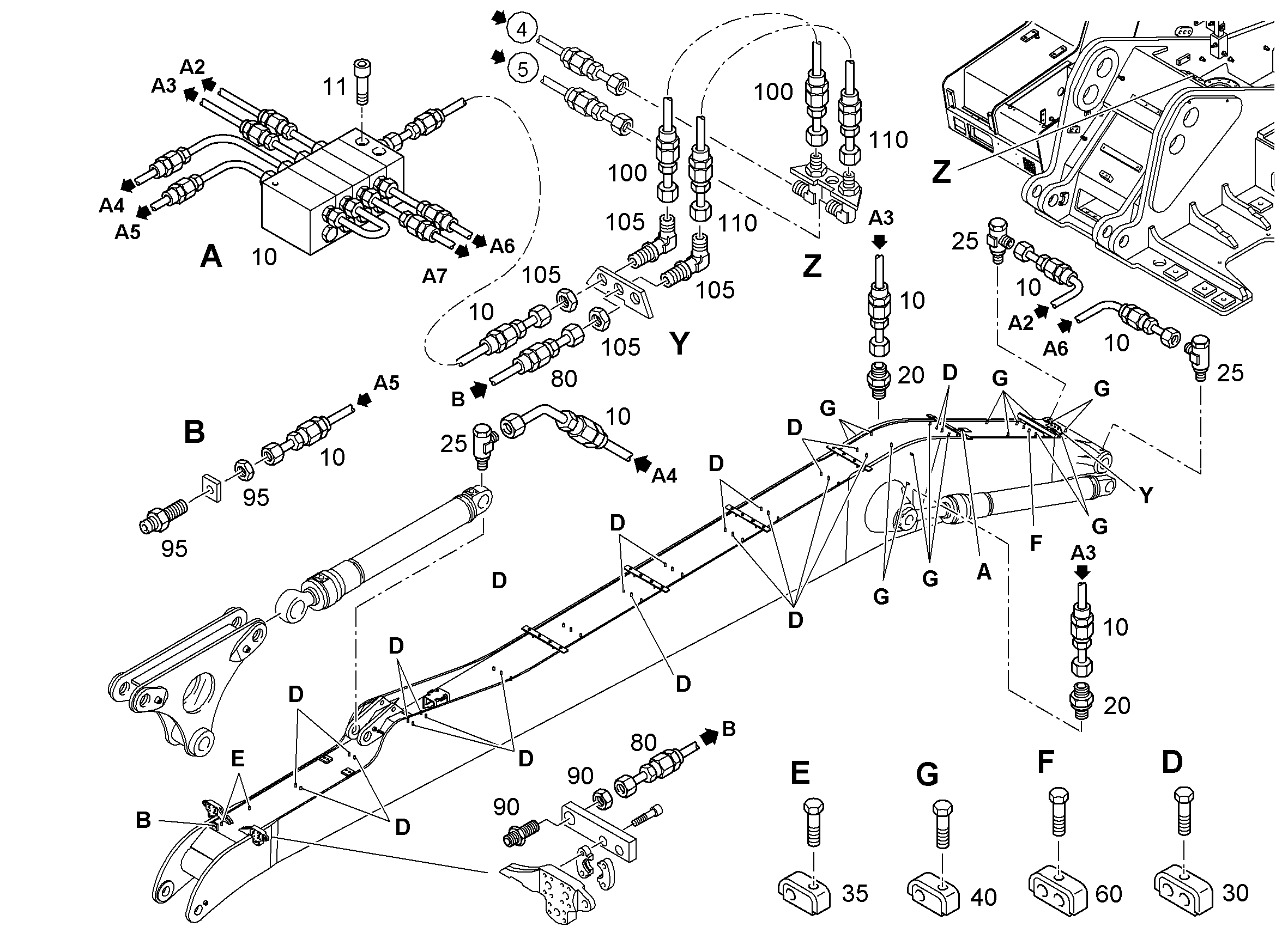 ШЛАНГ 6,3X755 10017952 LIEBHERR