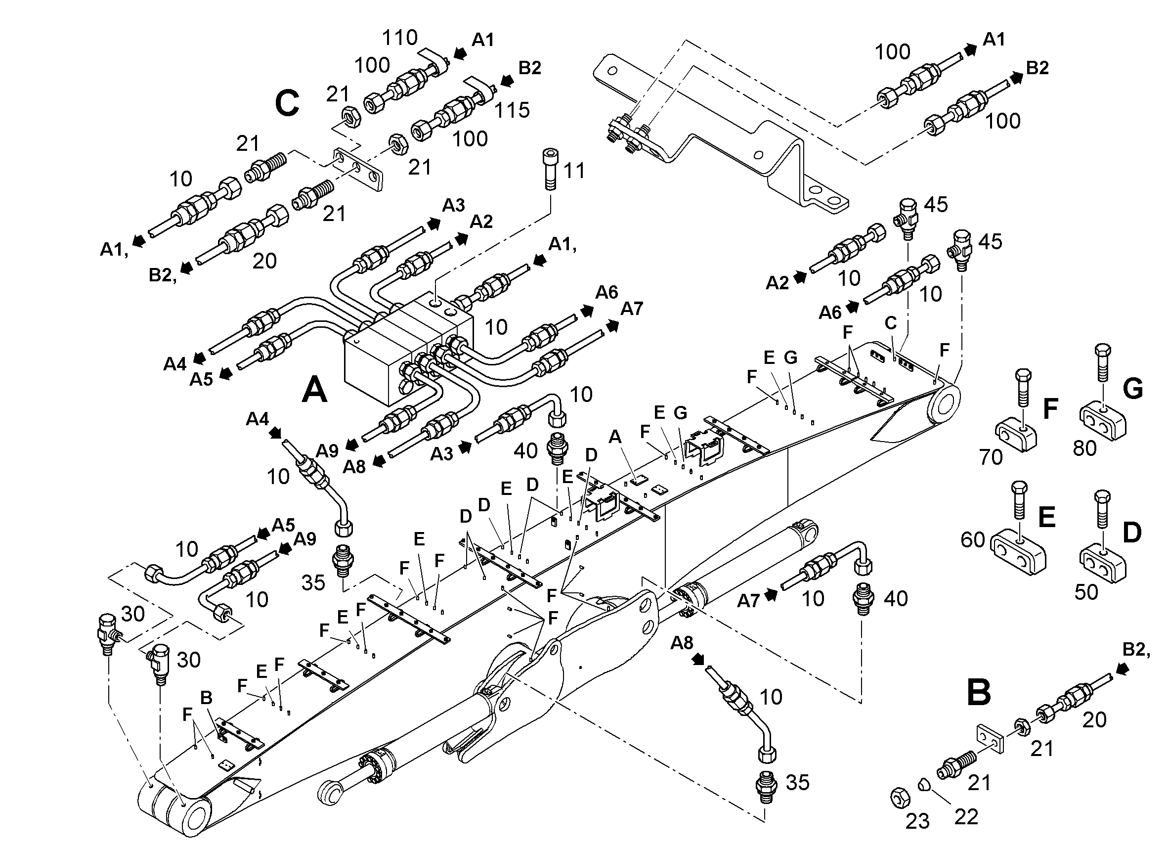 РАСПРЕДЕЛИТЕЛЬ MX-F 4/8 10037537 LIEBHERR