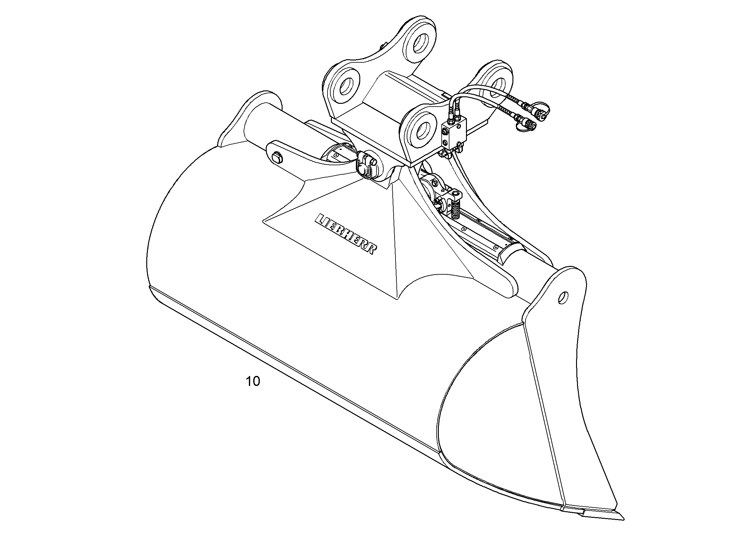 KОВШ ПОВОРОТНЫЙ 1600mm 1,35m³ 94067773 LIEBHERR
