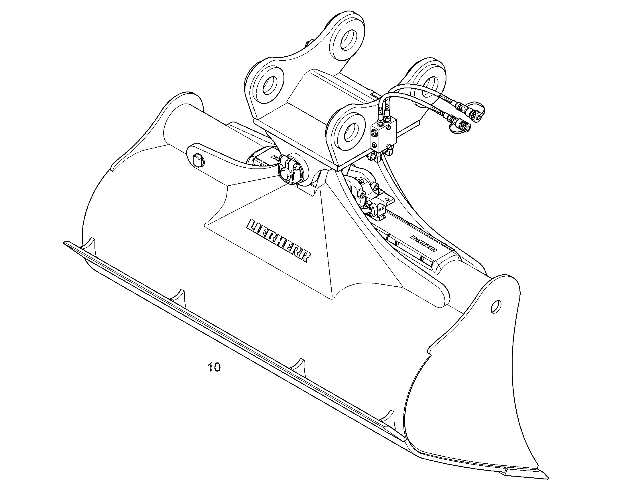 КОВШ КАНАВООЧИСТИТЕЛЯ 1600mm 0,8m³ 9585088 LIEBHERR