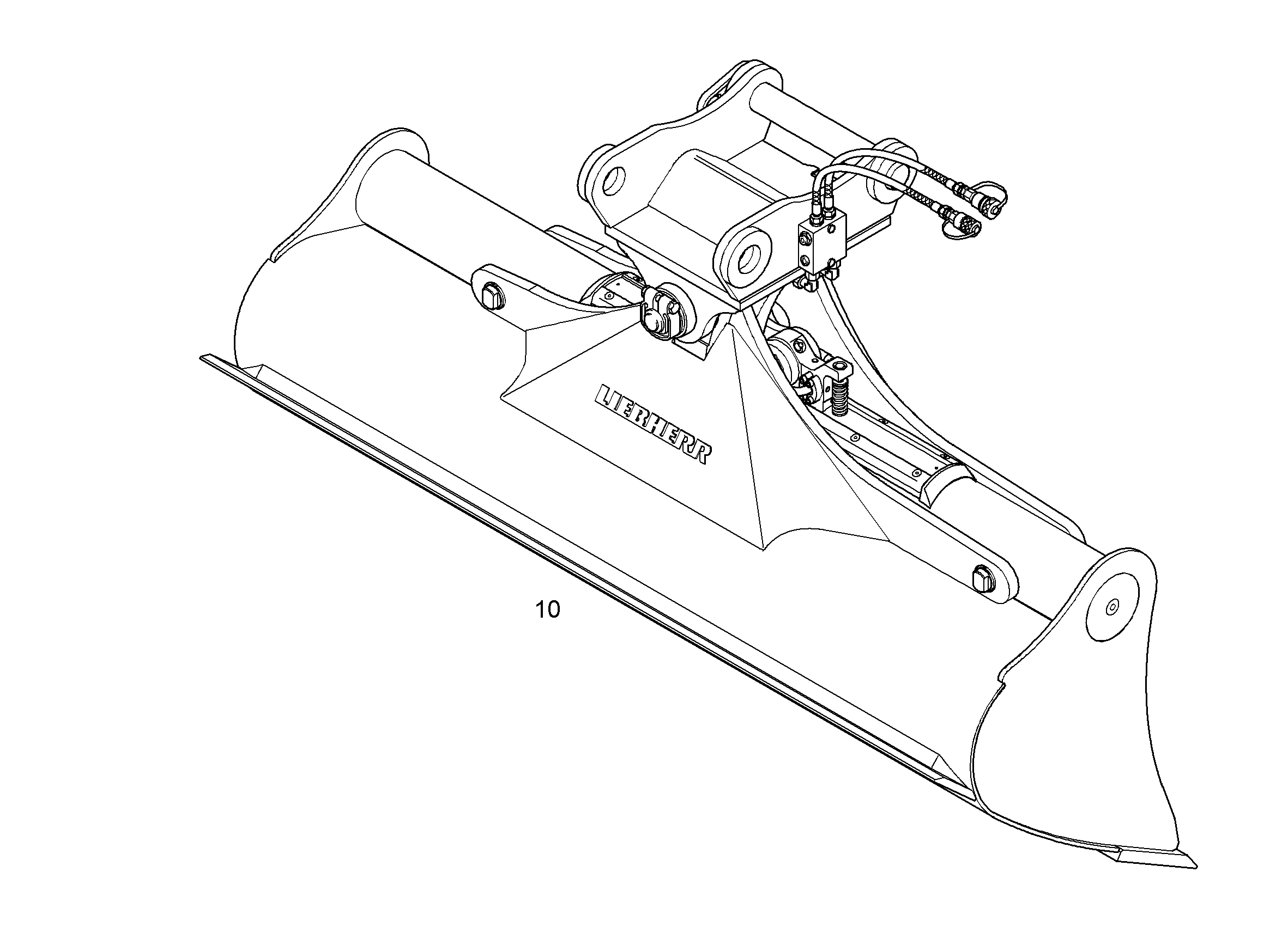КОВШ КАНАВООЧИСТИТЕЛЯ 2000mm 0,7m³ 9585124 LIEBHERR