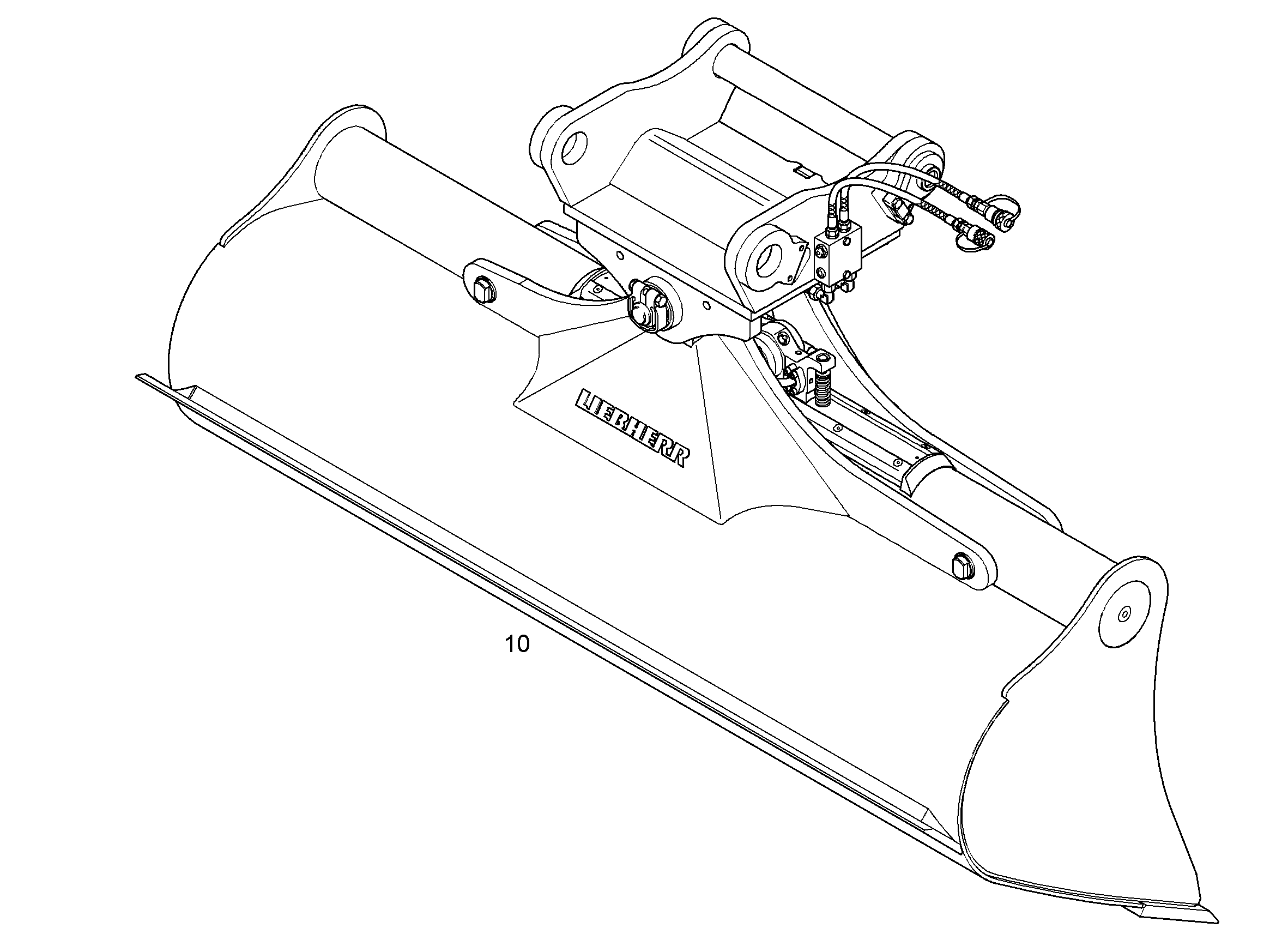 КОВШ КАНАВООЧИСТИТЕЛЯ 2200mm 1,15m³ 9585551 LIEBHERR