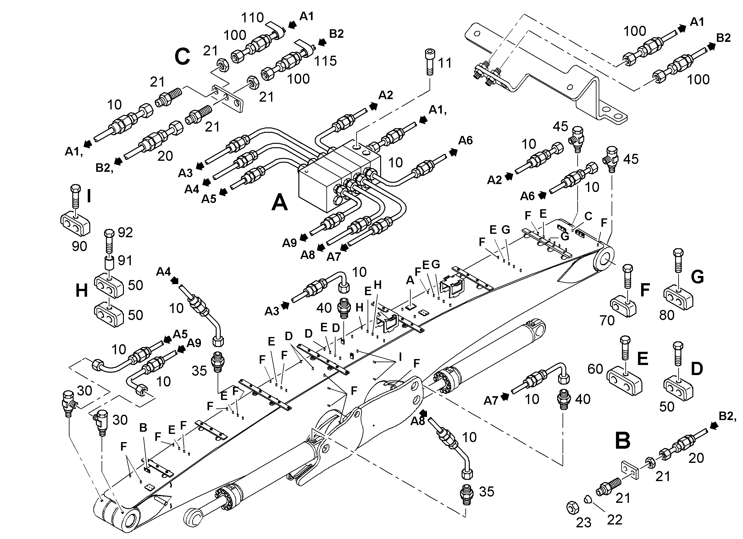 ШЛАНГ 6,3X5125 10043471 LIEBHERR