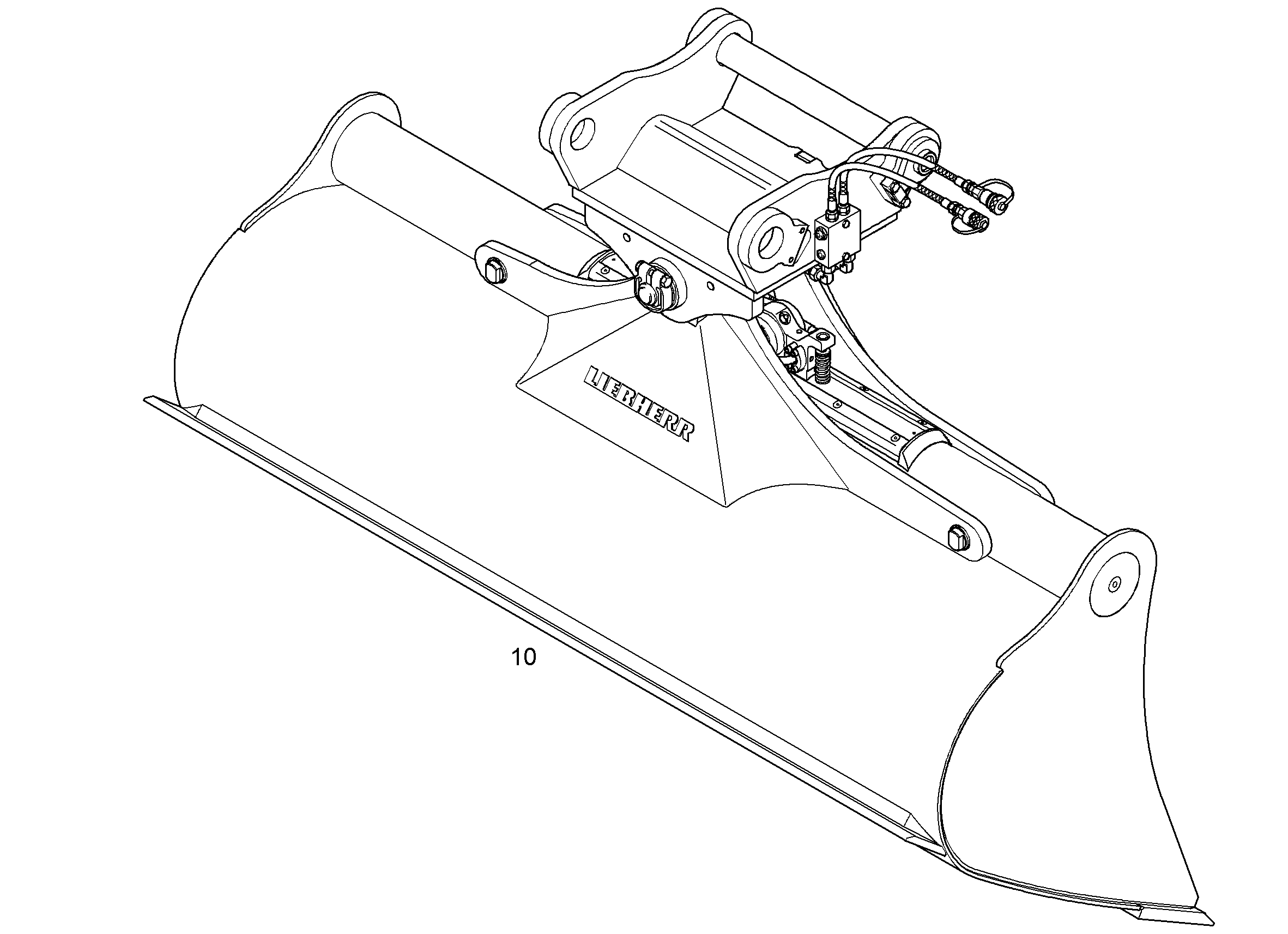 КОВШ КАНАВООЧИСТИТЕЛЯ 2200mm 1,4m³ 9586863 LIEBHERR