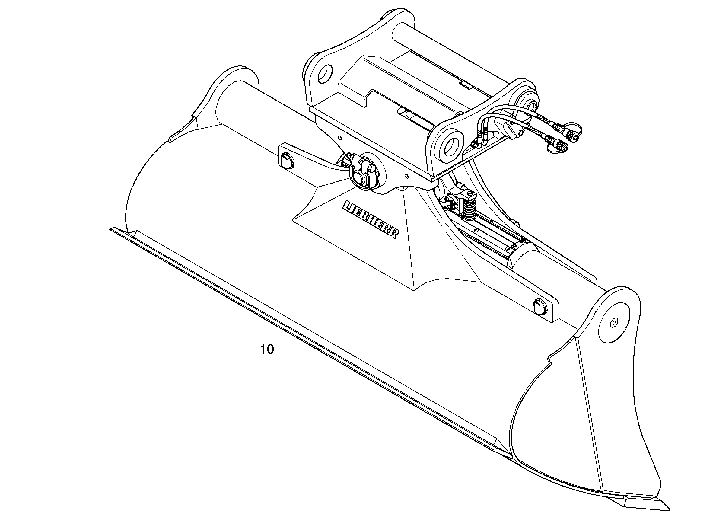 КОВШ КАНАВООЧИСТИТЕЛЯ 2200mm 1,65m³ 9587162 LIEBHERR