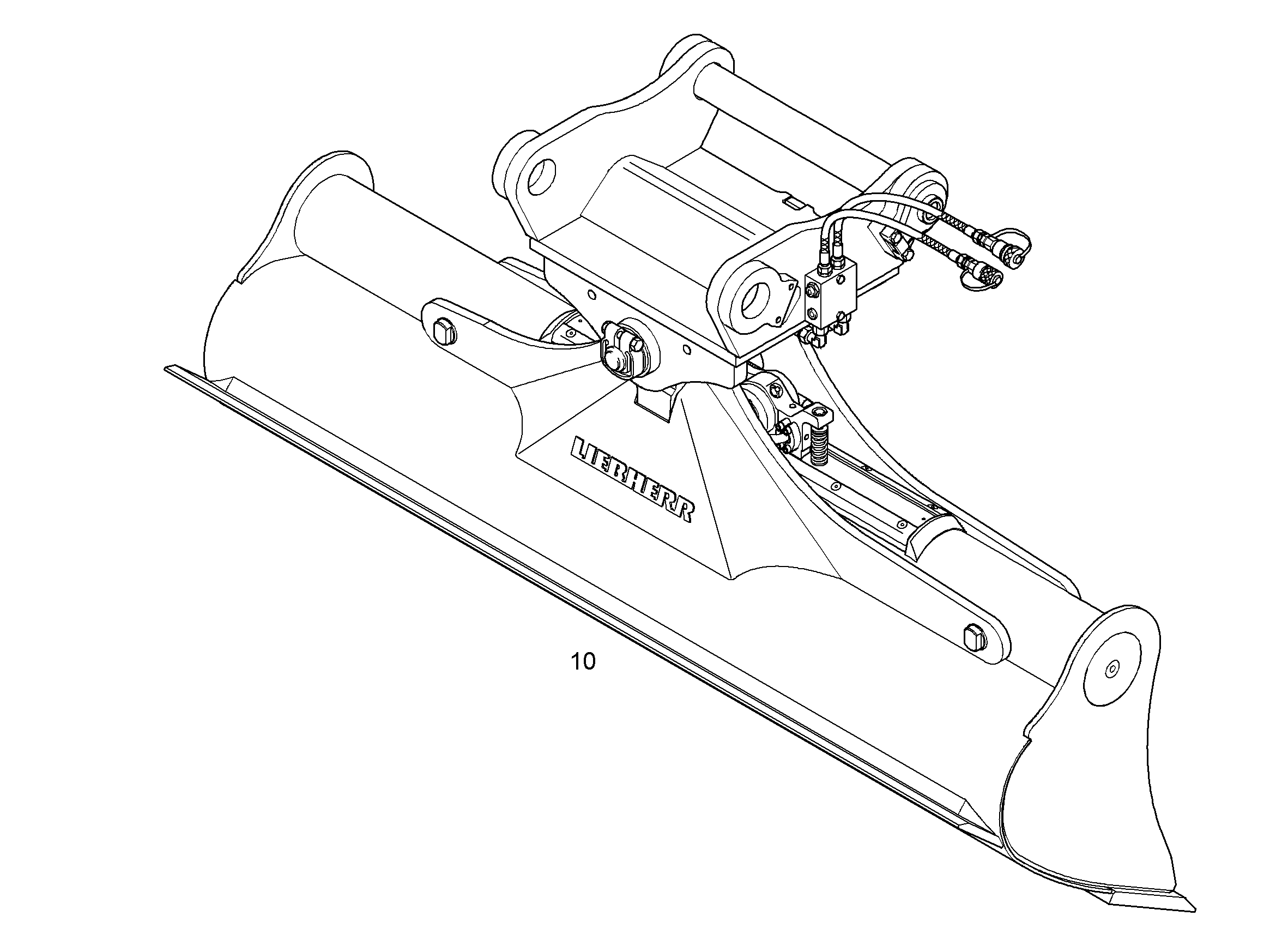 КОВШ КАНАВООЧИСТИТЕЛЯ 2000mm 0,5m³ 9589585 LIEBHERR