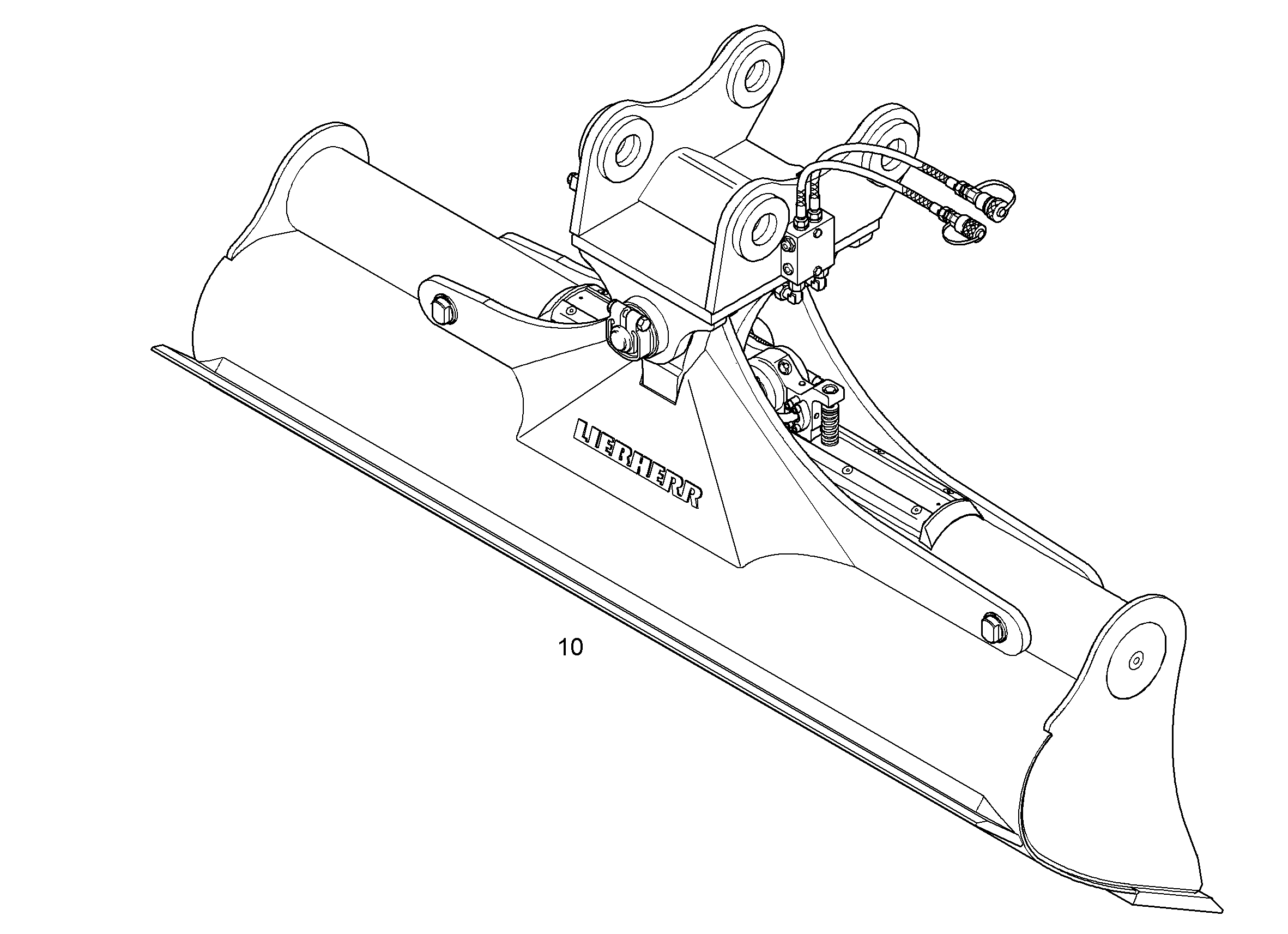 КОВШ КАНАВООЧИСТИТЕЛЯ 2000mm 0,5m³ 9589476 LIEBHERR