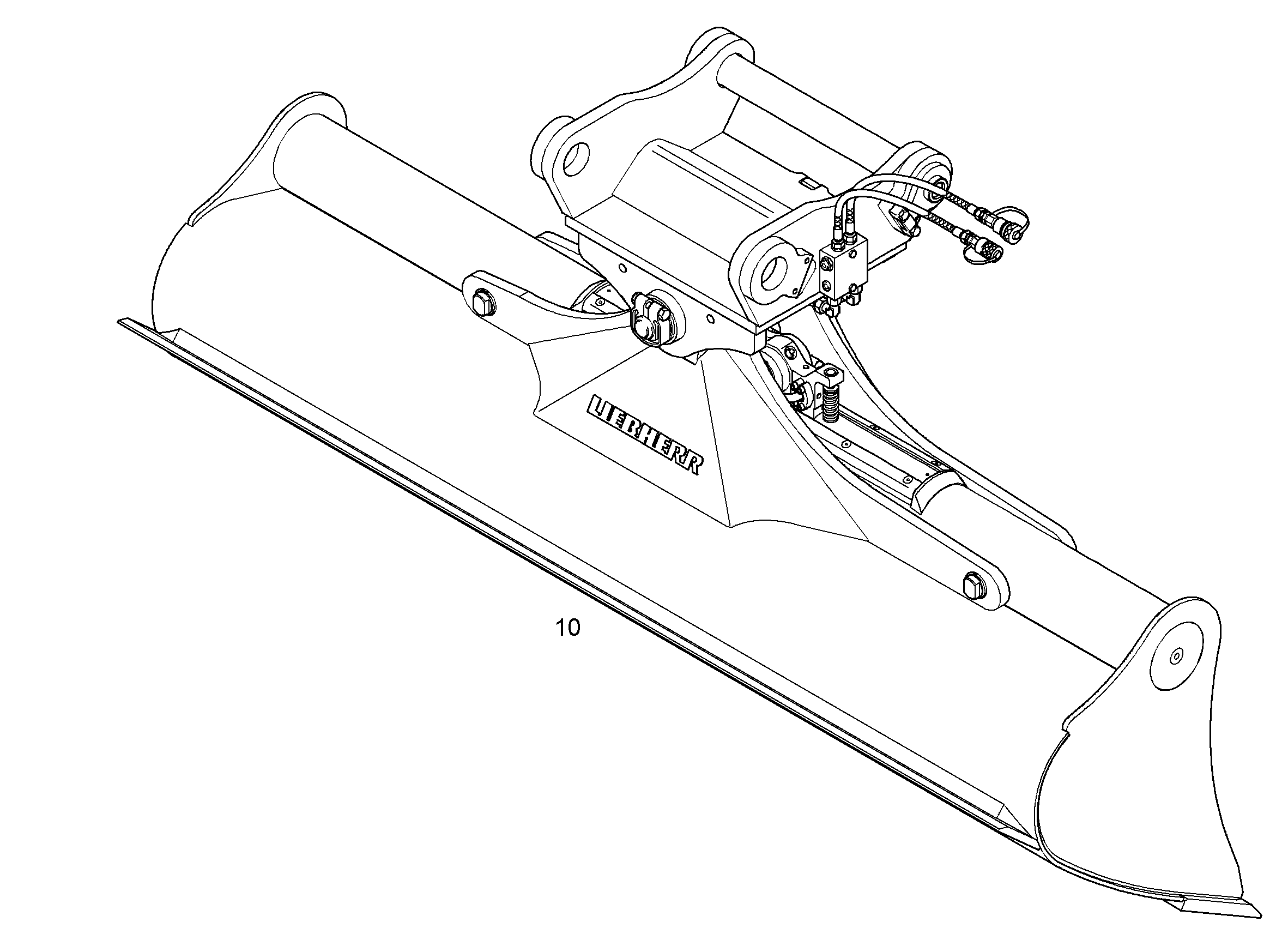 КОВШ КАНАВООЧИСТИТЕЛЯ 2400mm 0,85m³ 9589820 LIEBHERR