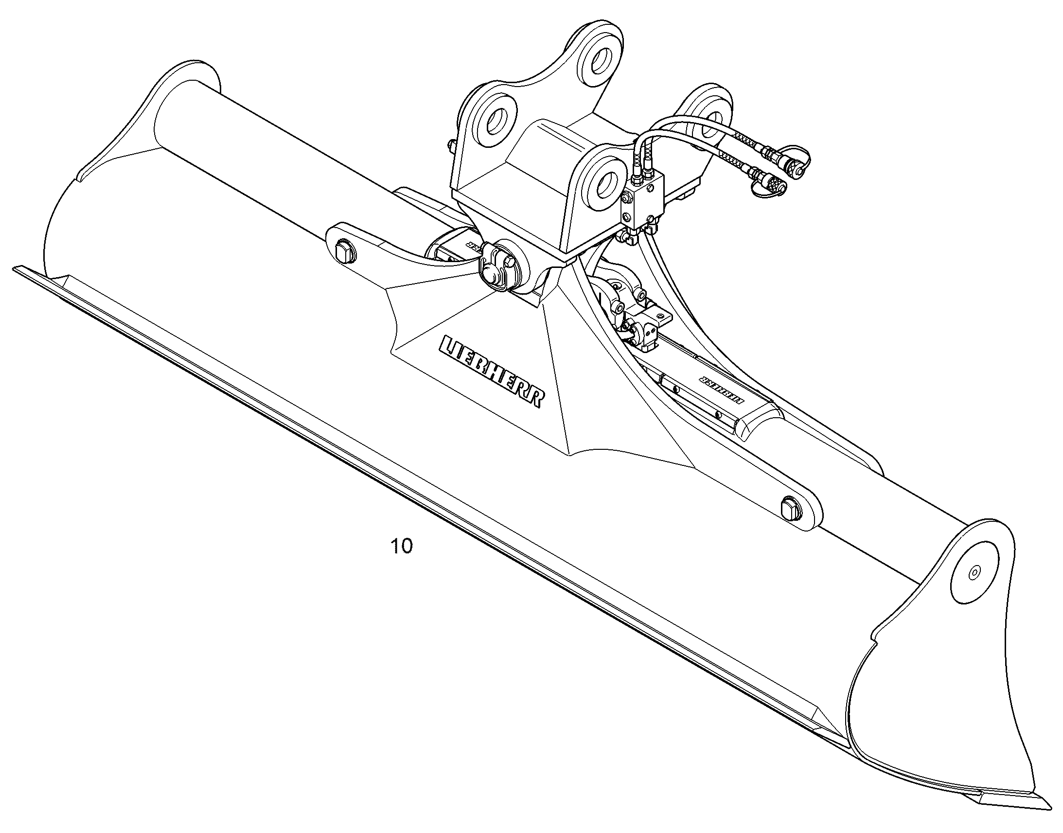 КОВШ КАНАВООЧИСТИТЕЛЯ 2400mm 0,85m³ 9589771 LIEBHERR