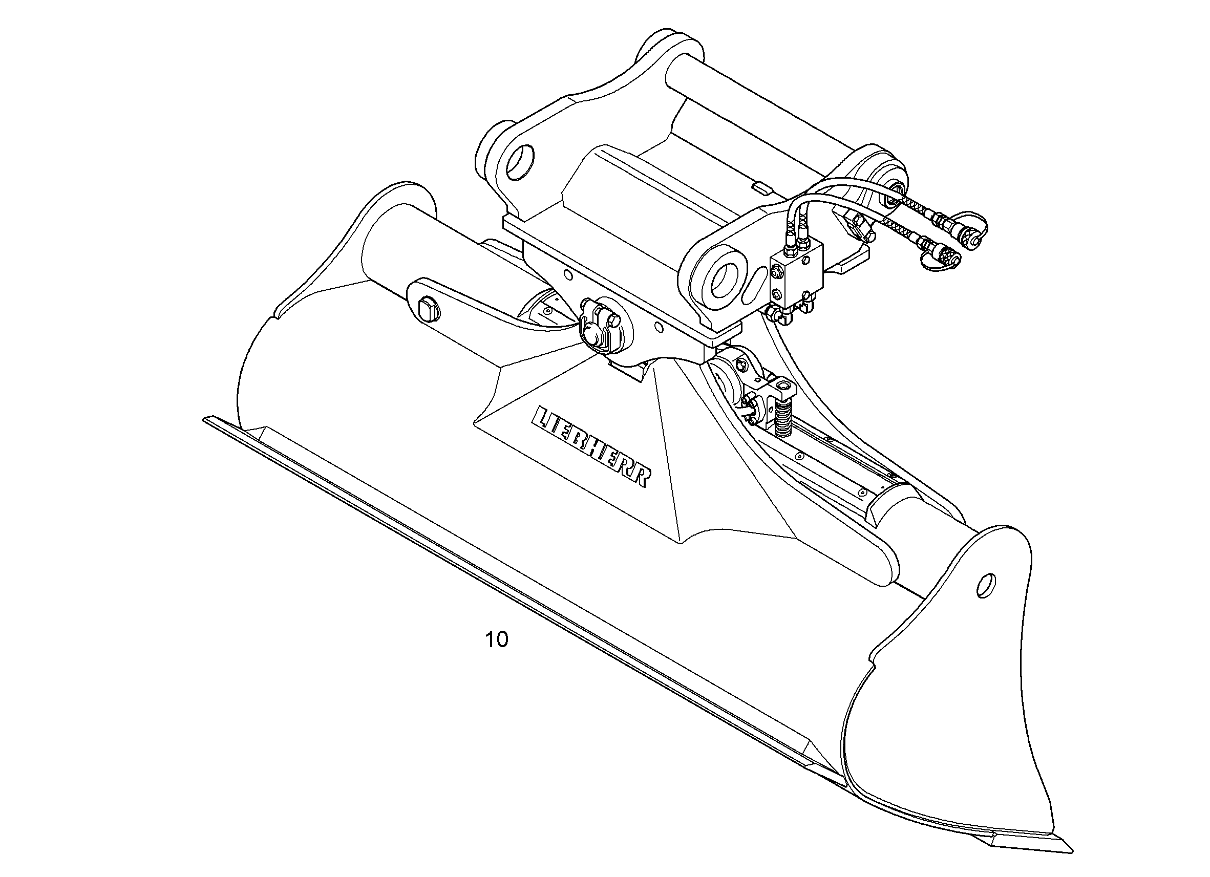 КОВШ КАНАВООЧИСТИТЕЛЯ 1600mm 0,55m³ 9589967 LIEBHERR