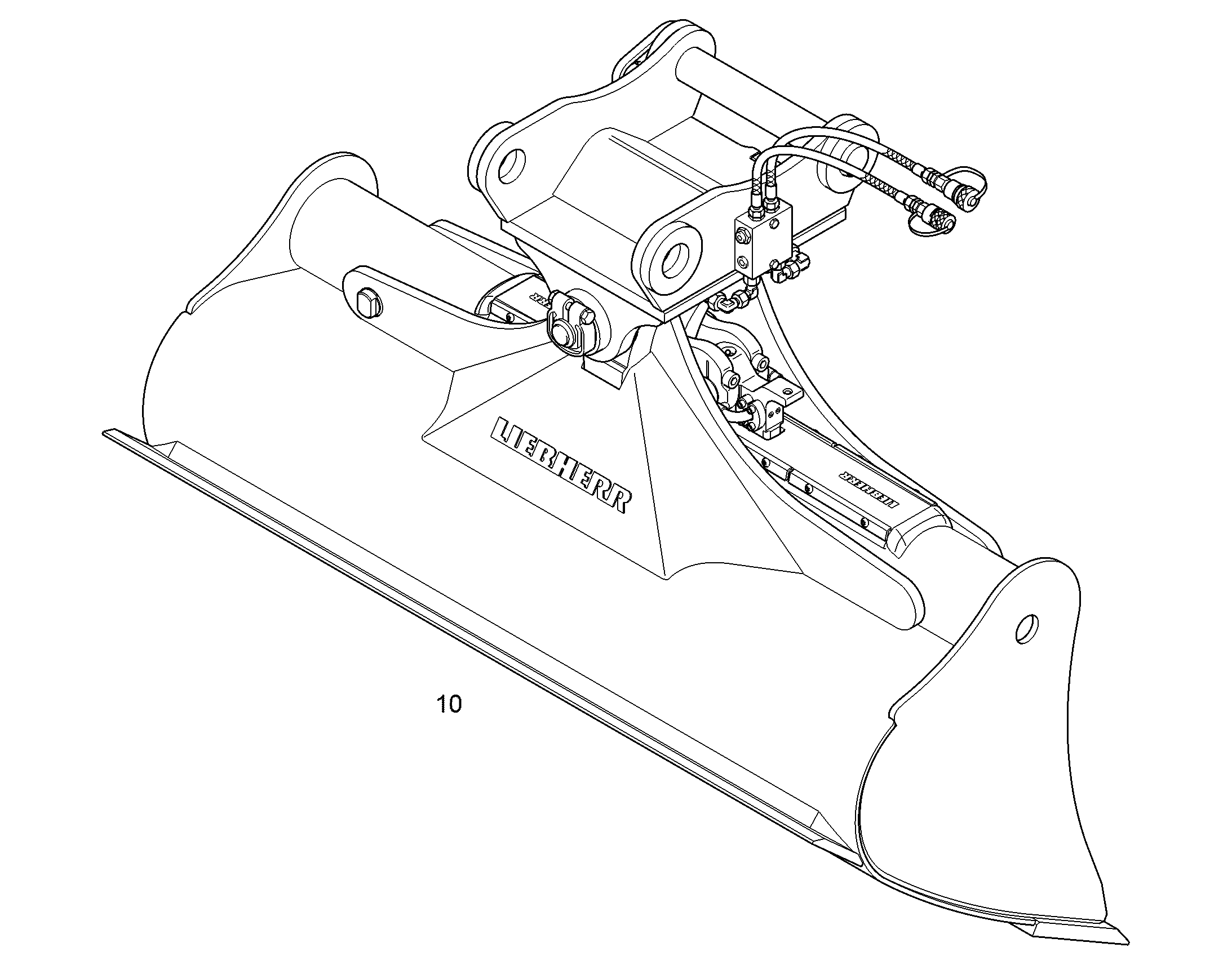 КОВШ КАНАВООЧИСТИТЕЛЯ 1600mm 0,55m³ 94067782 LIEBHERR