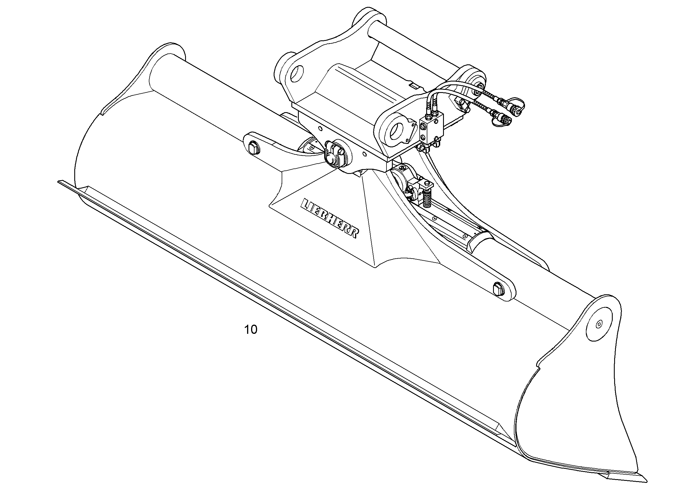 КОВШ КАНАВООЧИСТИТЕЛЯ 2400mm 1,25m³ 9590320 LIEBHERR