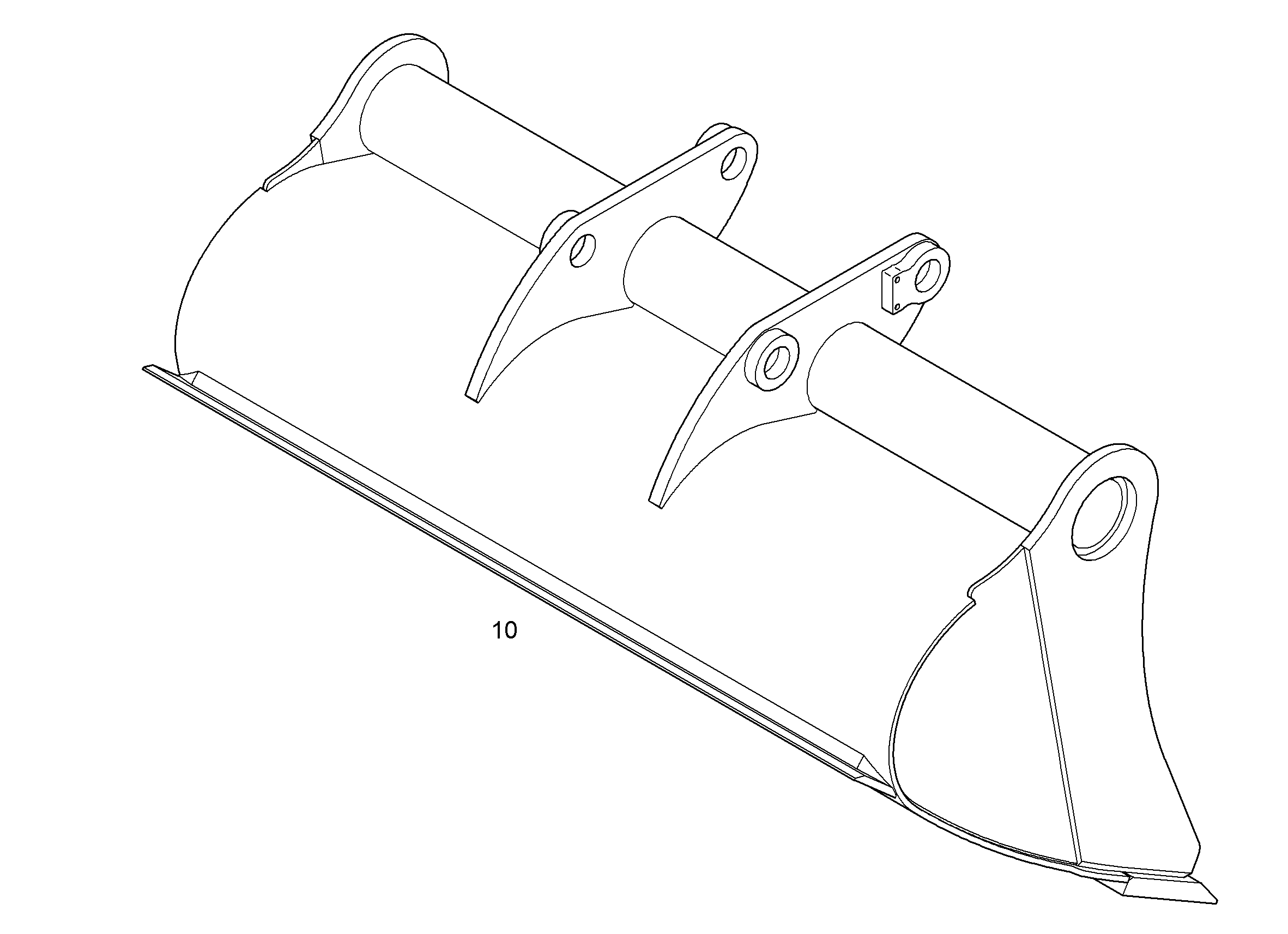 КОВШ КАНАВООЧИСТИТЕЛЯ 2000mm 1,45m³ 9593850 LIEBHERR