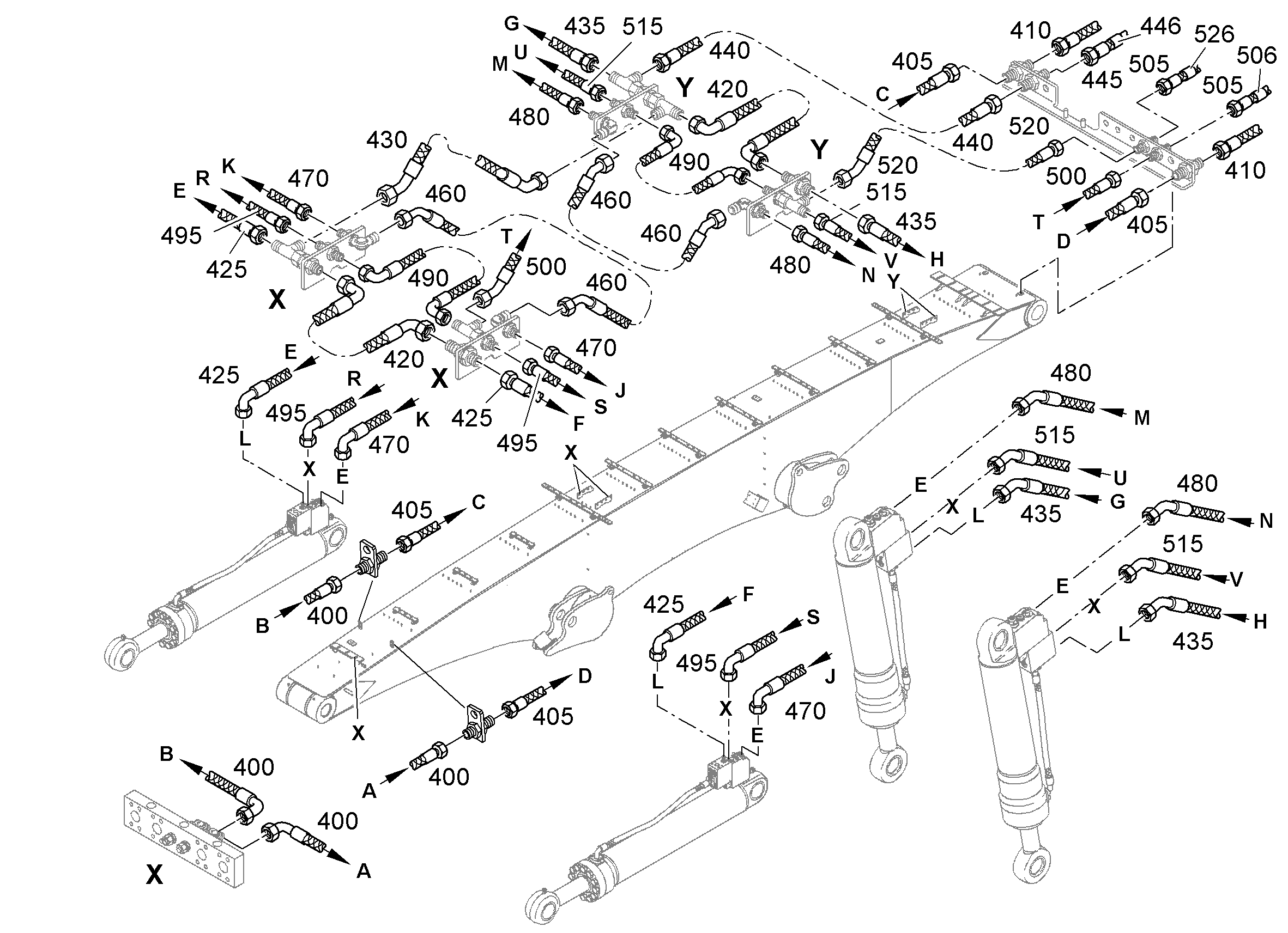 ШЛАНГ 12X1050 10218651 LIEBHERR