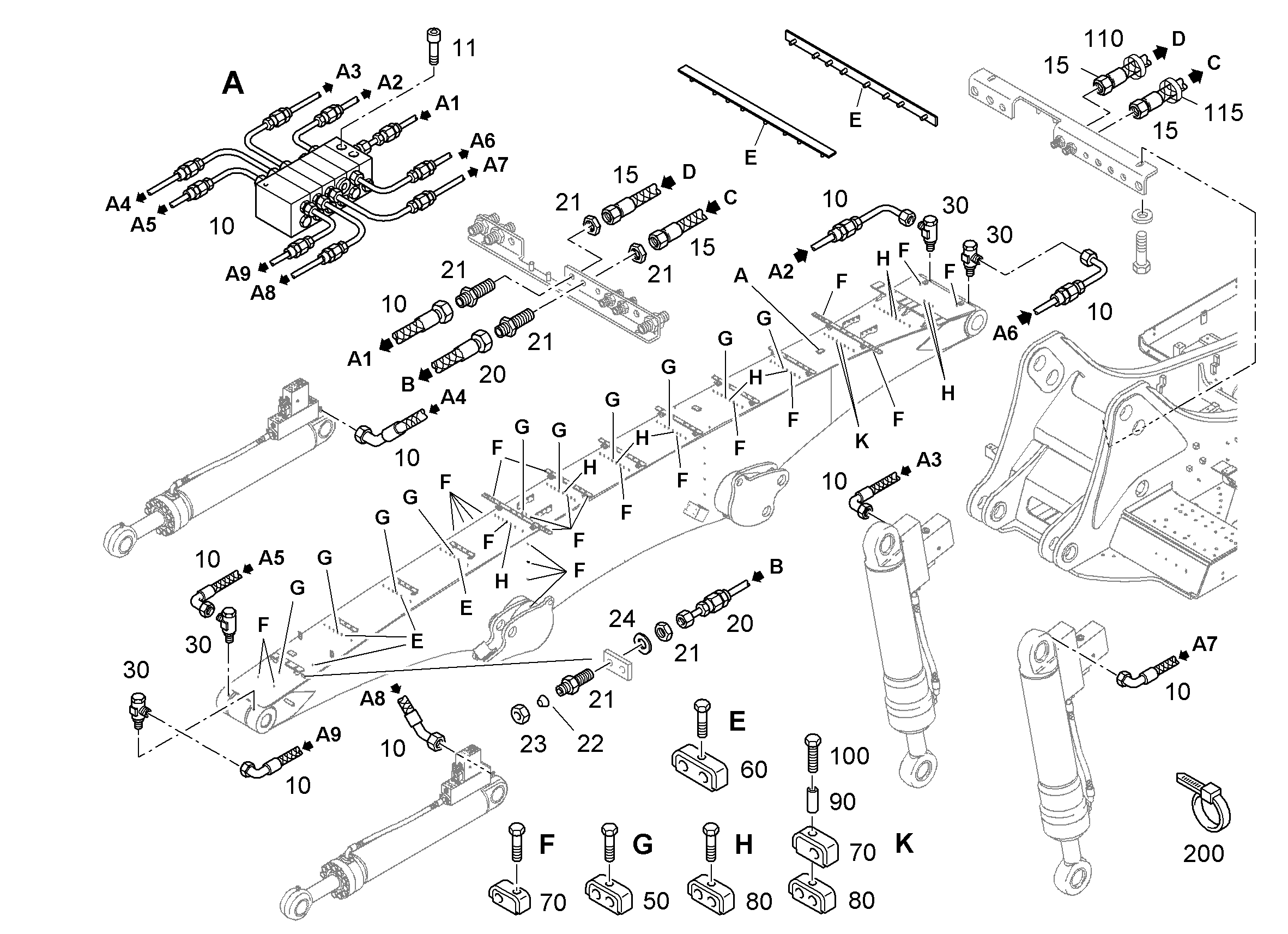 ШЛАНГ 6,3X1055 10018636 LIEBHERR