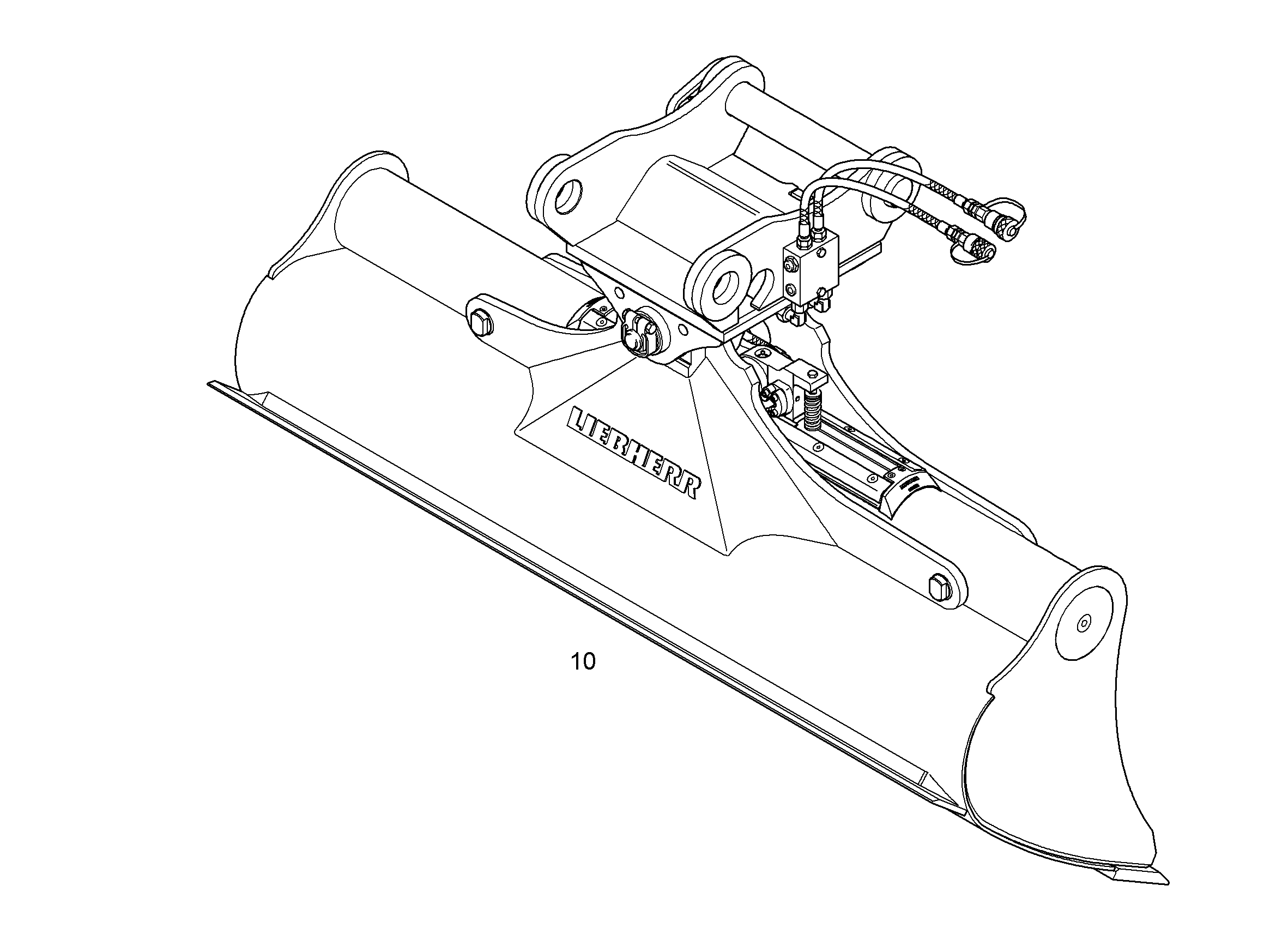 КОВШ КАНАВООЧИСТИТЕЛЯ 1700mm 0,41m³ 9596799 LIEBHERR