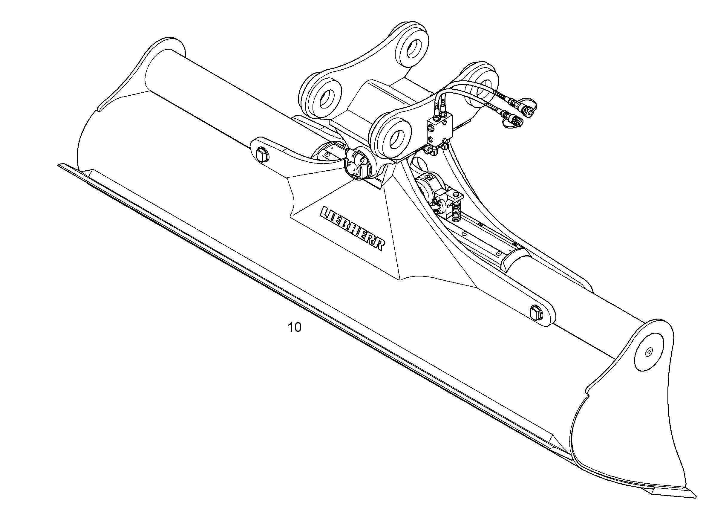 КОВШ КАНАВООЧИСТИТЕЛЯ 2400mm 0,85m³ 9598220 LIEBHERR