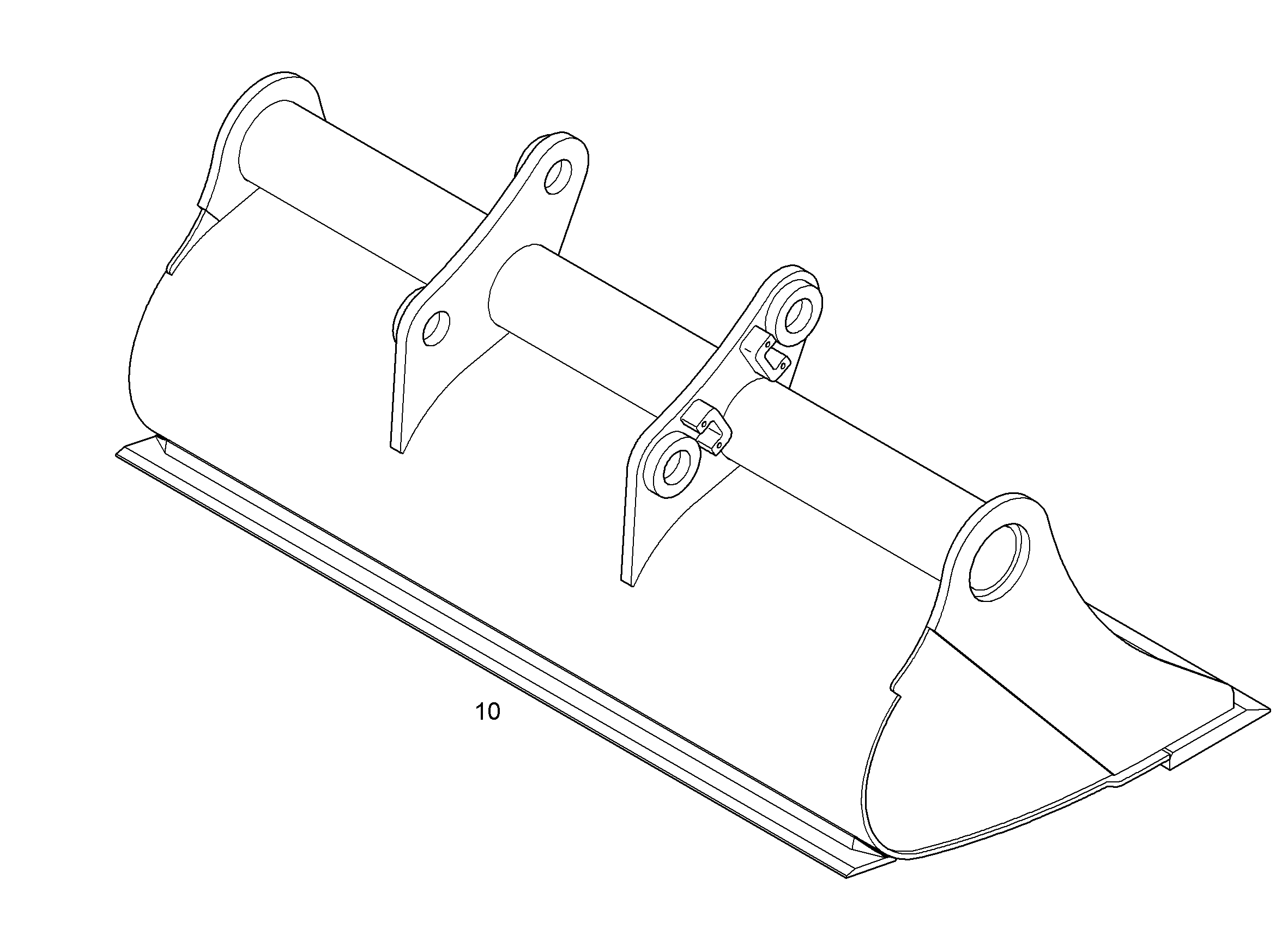 КОВШ КАНАВООЧИСТИТЕЛЯ 2200mm 1,65m³ 9598866 LIEBHERR