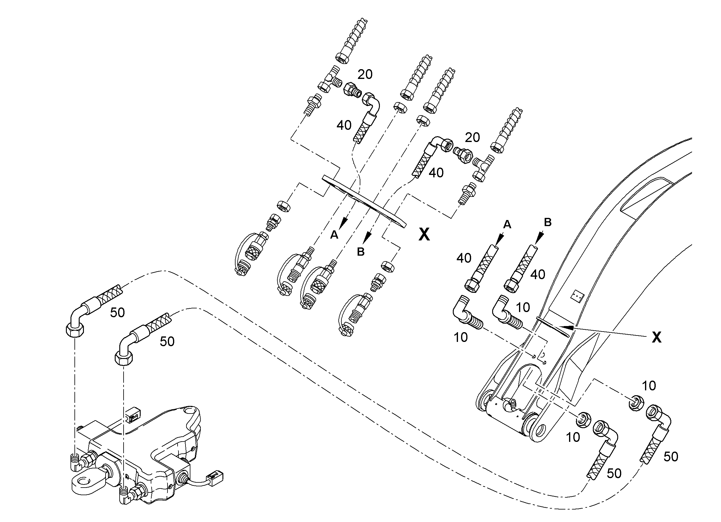 ШЛАНГ 6X210 10014559 LIEBHERR
