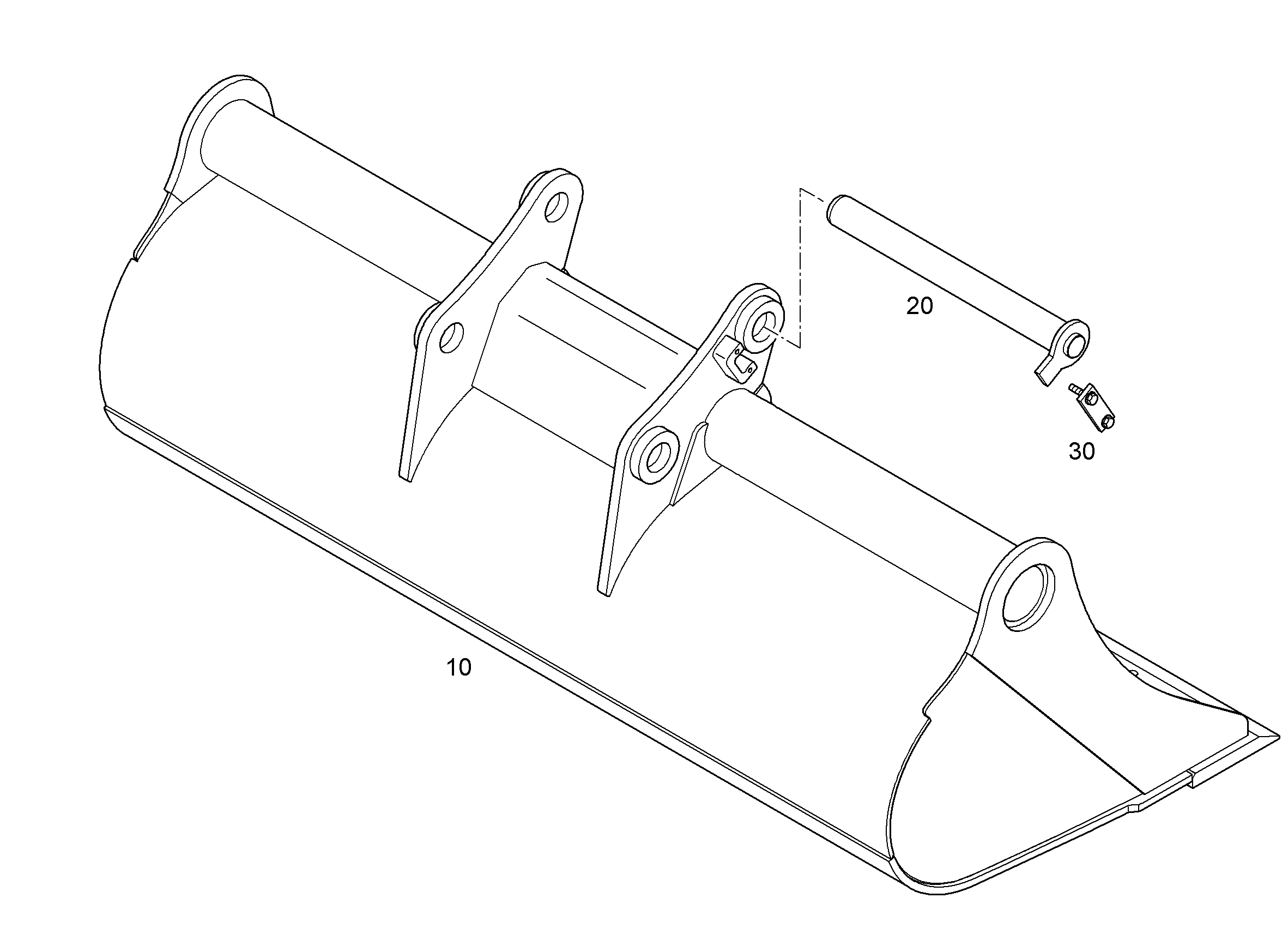 КОВШ КАНАВООЧИСТИТЕЛЯ 2800mm 2,6m³ 9600149 LIEBHERR