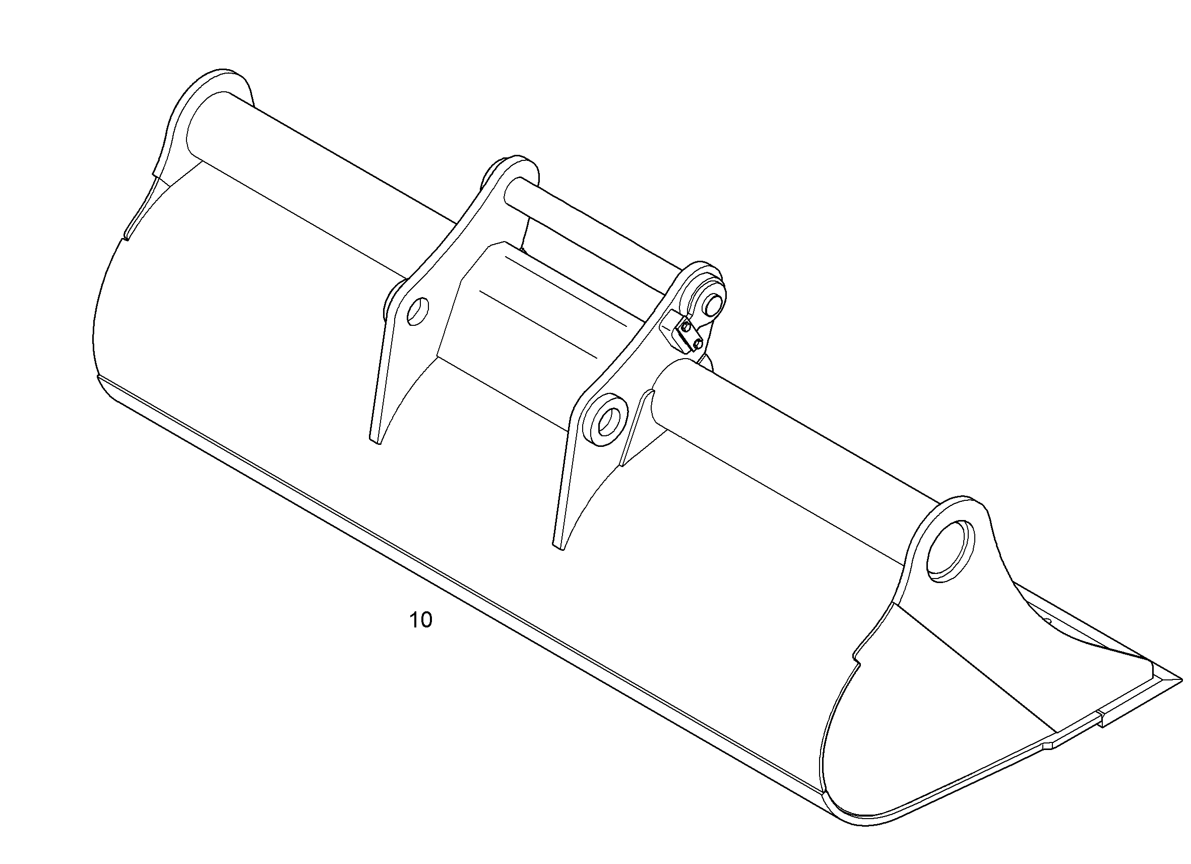 КОВШ КАНАВООЧИСТИТЕЛЯ 2800mm 2,6m³ 9600147 LIEBHERR