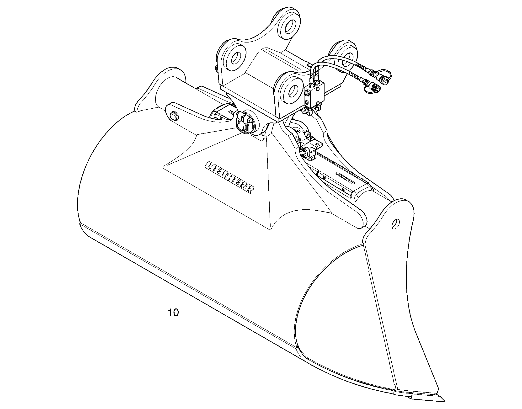 KОВШ ПОВОРОТНЫЙ 1500mm 1,2m³ 94067712 LIEBHERR