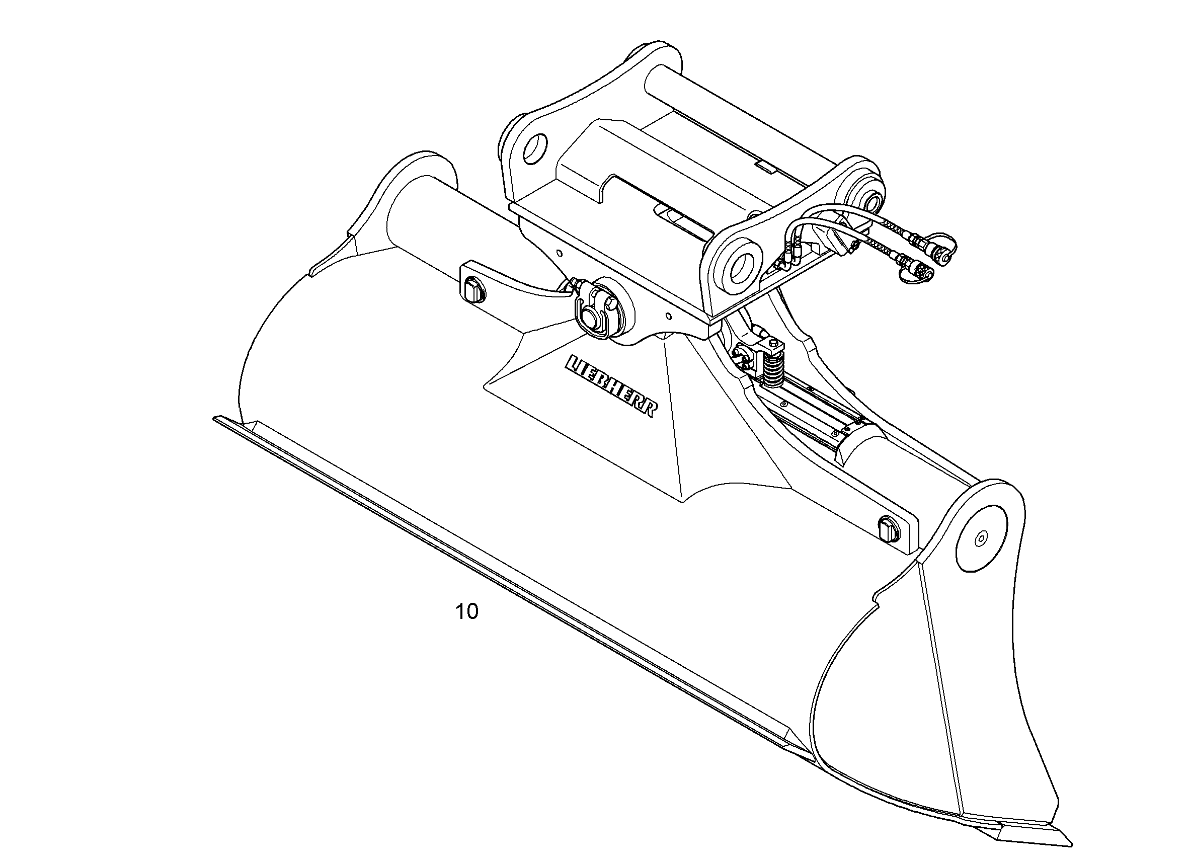 КОВШ КАНАВООЧИСТИТЕЛЯ 2000mm 1,45m³ 9603789 LIEBHERR