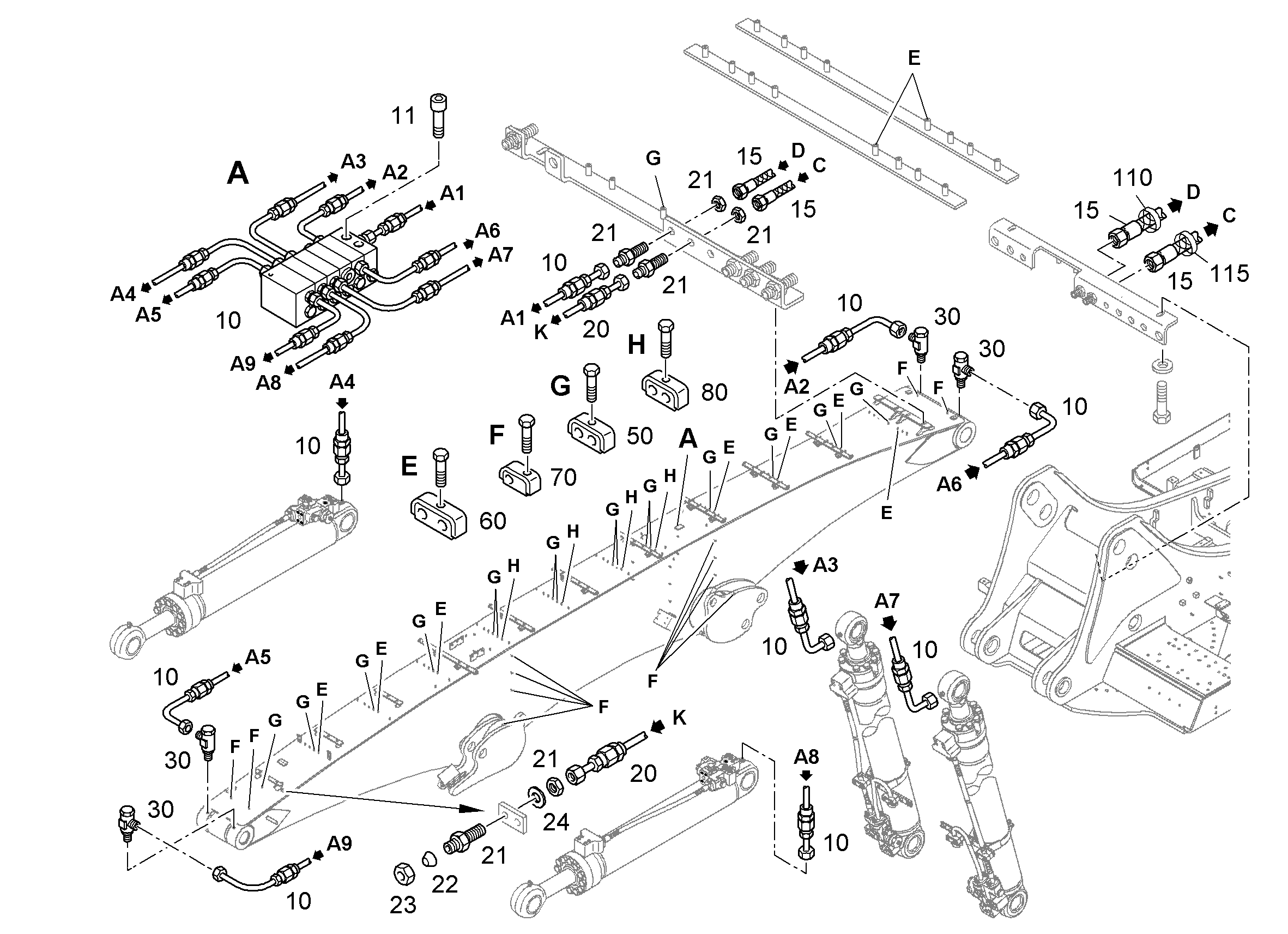 ШЛАНГ 6,3X8795 10288930 LIEBHERR