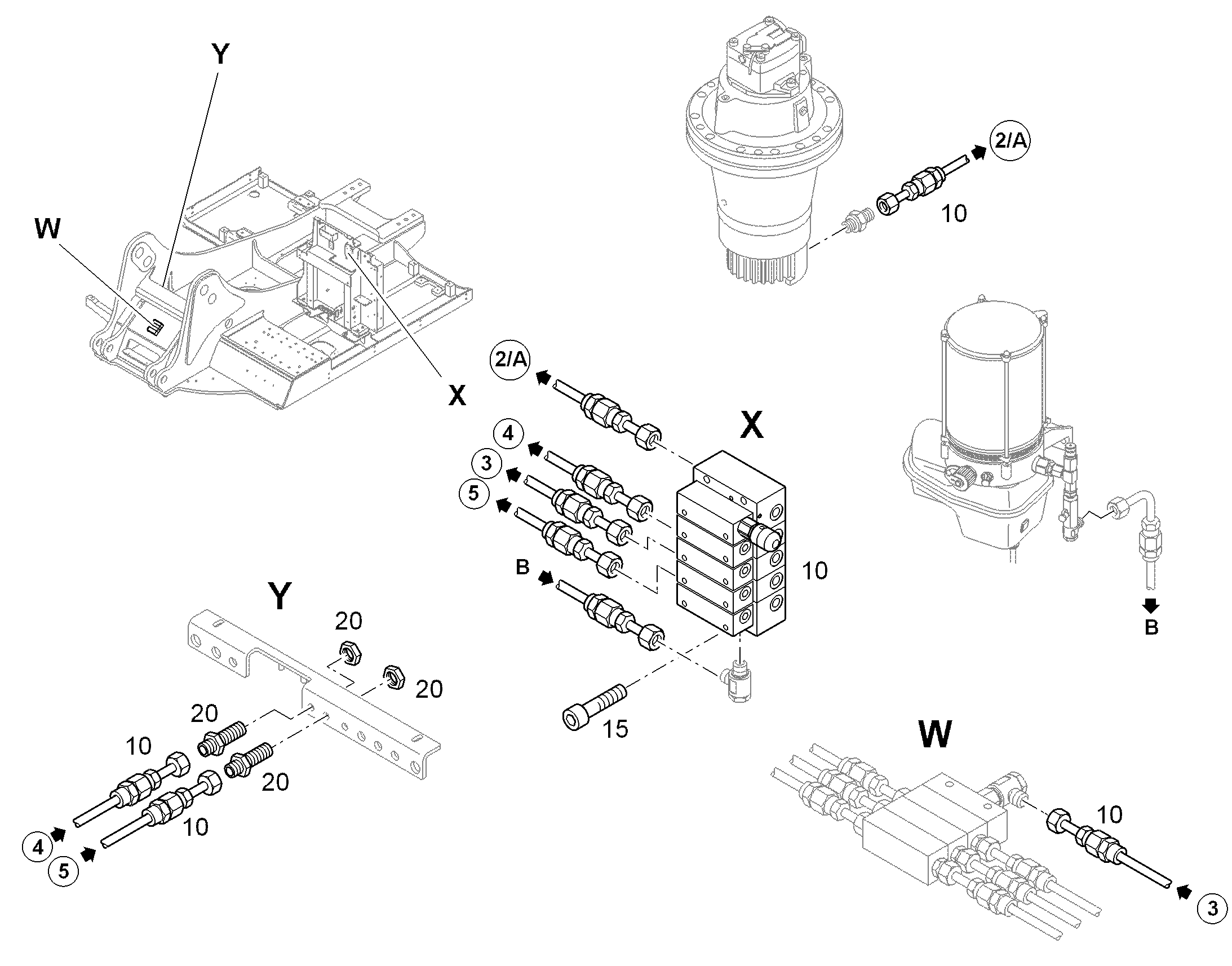 РАСПРЕДЕЛИТЕЛЬ SXE-2 4/4 10295582 LIEBHERR