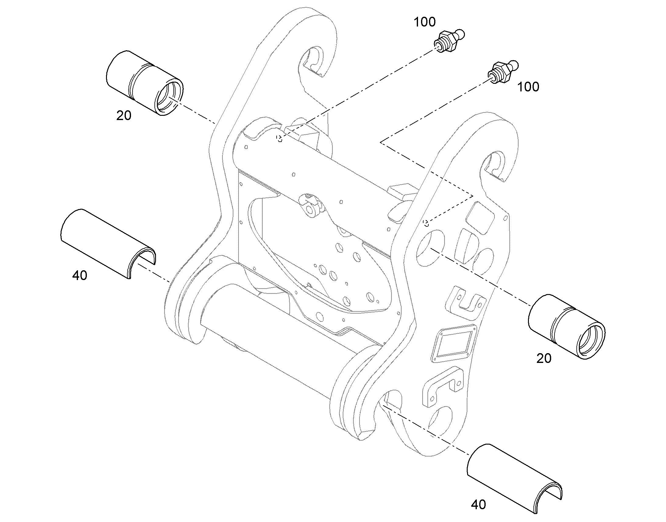BUSH ASSEMBLY 94094225 LIEBHERR
