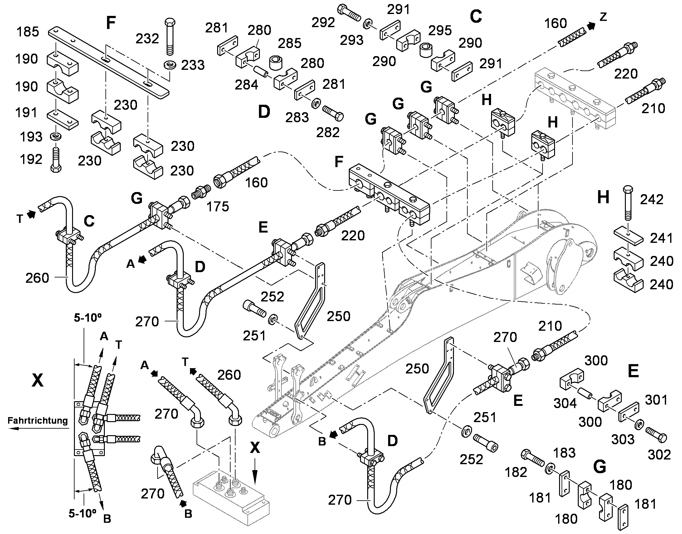 ШЛАНГ 25X2000 10650877 LIEBHERR