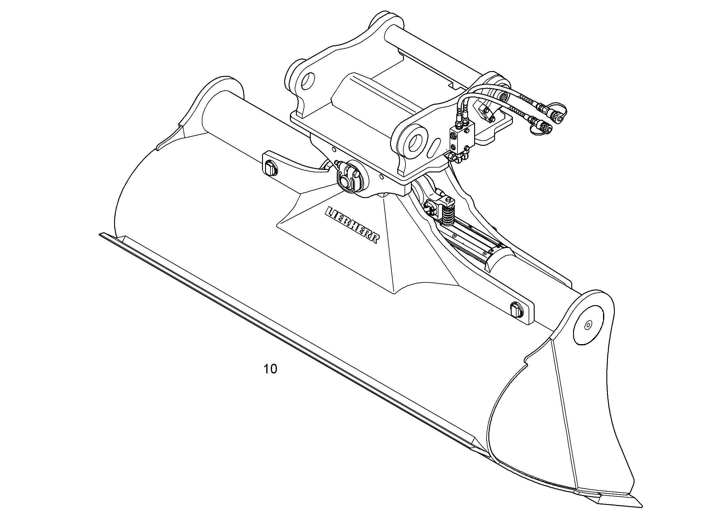 КОВШ КАНАВООЧИСТИТЕЛЯ 2200mm 1,65m³ 9620244 LIEBHERR