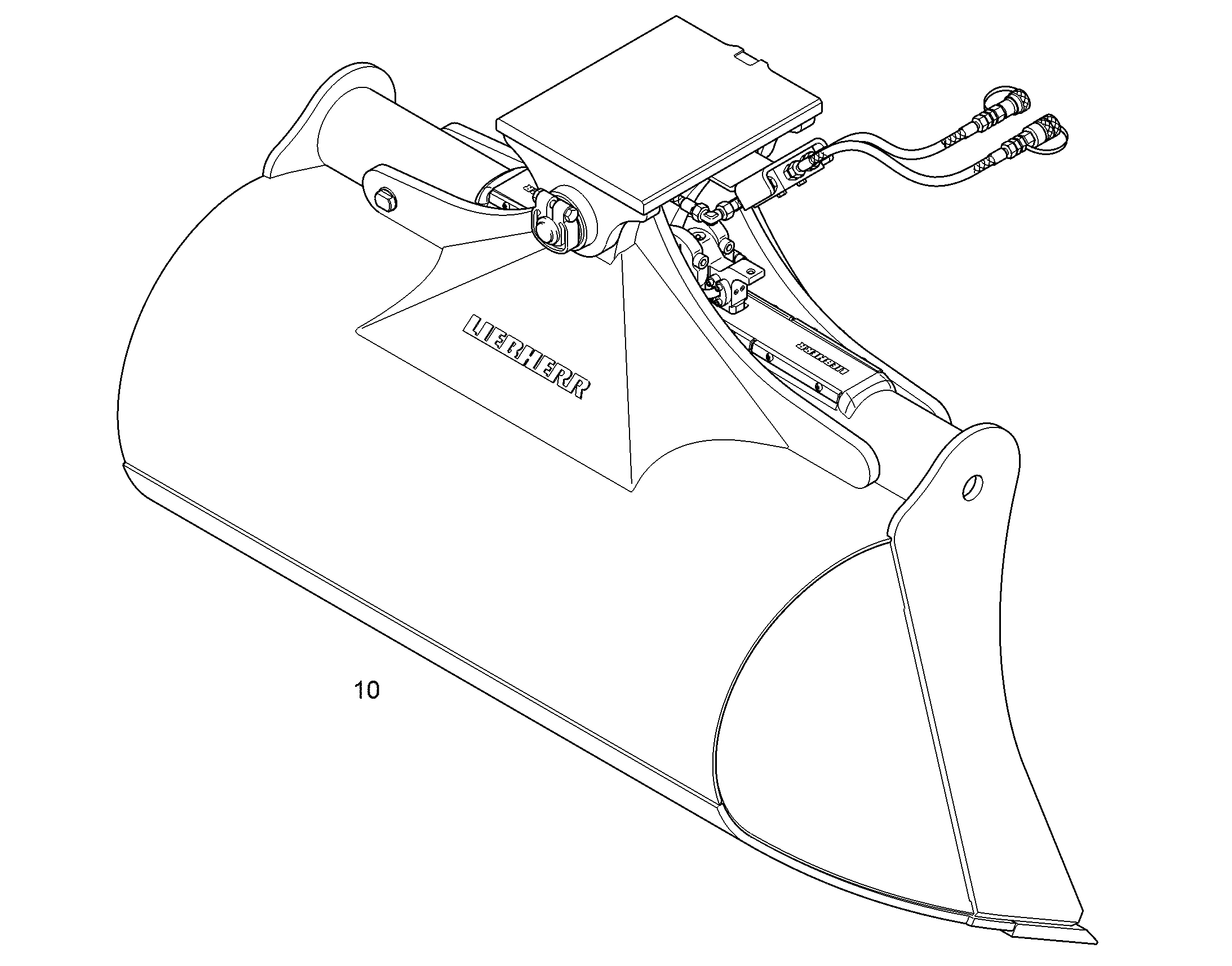 KОВШ ПОВОРОТНЫЙ 1600mm 1,35m³ 94067772 LIEBHERR