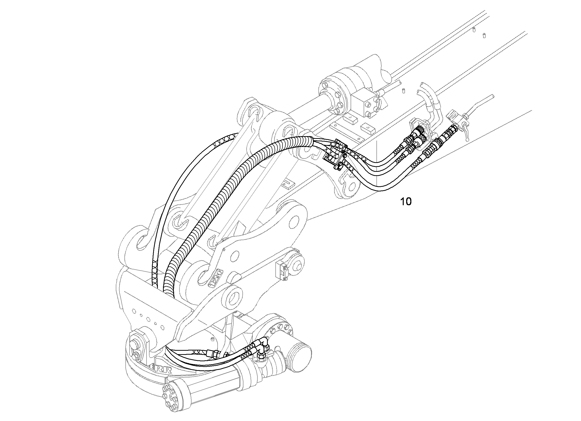 ШЛАНГОВОЕ СОЕДИНЕНИЕ ПЕРИМЕТР 10862035 LIEBHERR