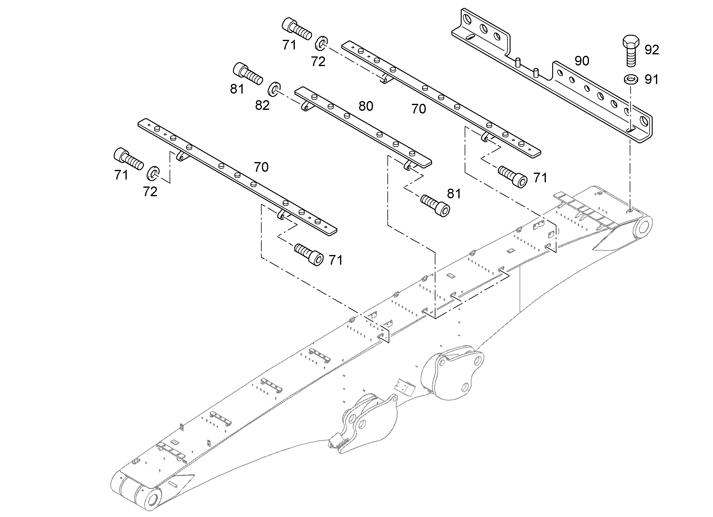 РЕКОНСТР.- ОДНОКОРП.СТРЕЛА 100 585 10834904 LIEBHERR