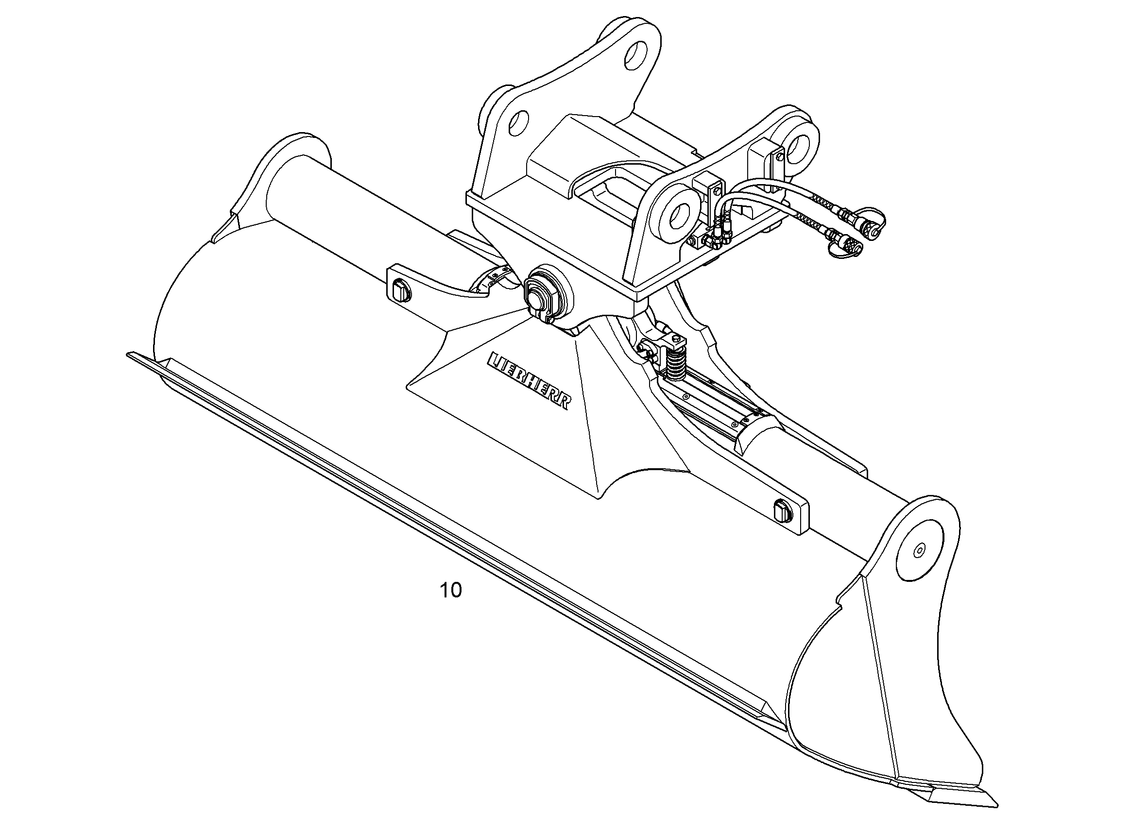 КОВШ КАНАВООЧИСТИТЕЛЯ 2400mm 1,45m³ 9625731 LIEBHERR