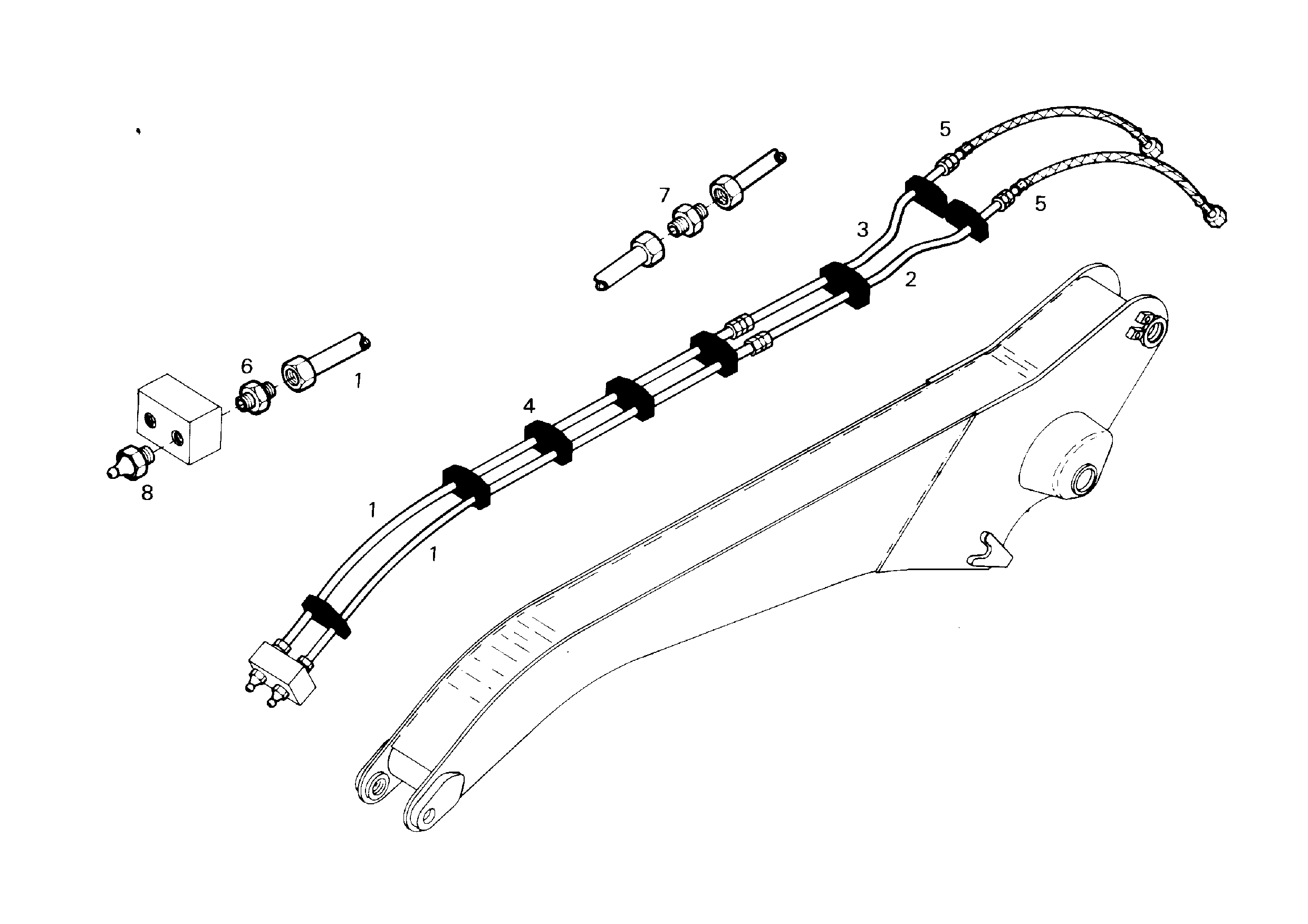 СМАЗОЧНАЯ ЛИНИЯ, КОМПЛЕКТ 9355861 LIEBHERR